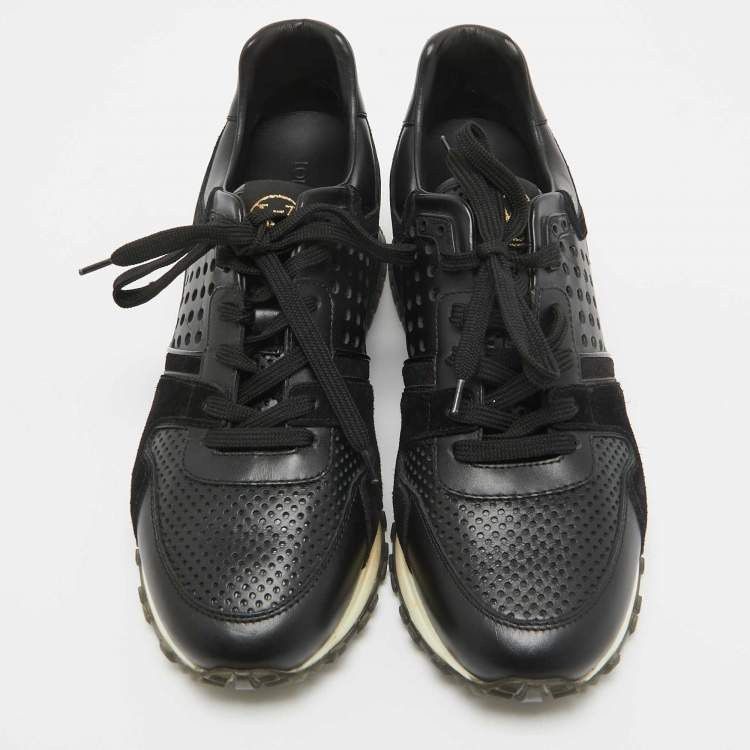 Louis Vuitton Louis Vuitton Black Perforated Run Away Sneakers Size US 6.5 / EU 39-40 - 3 Thumbnail