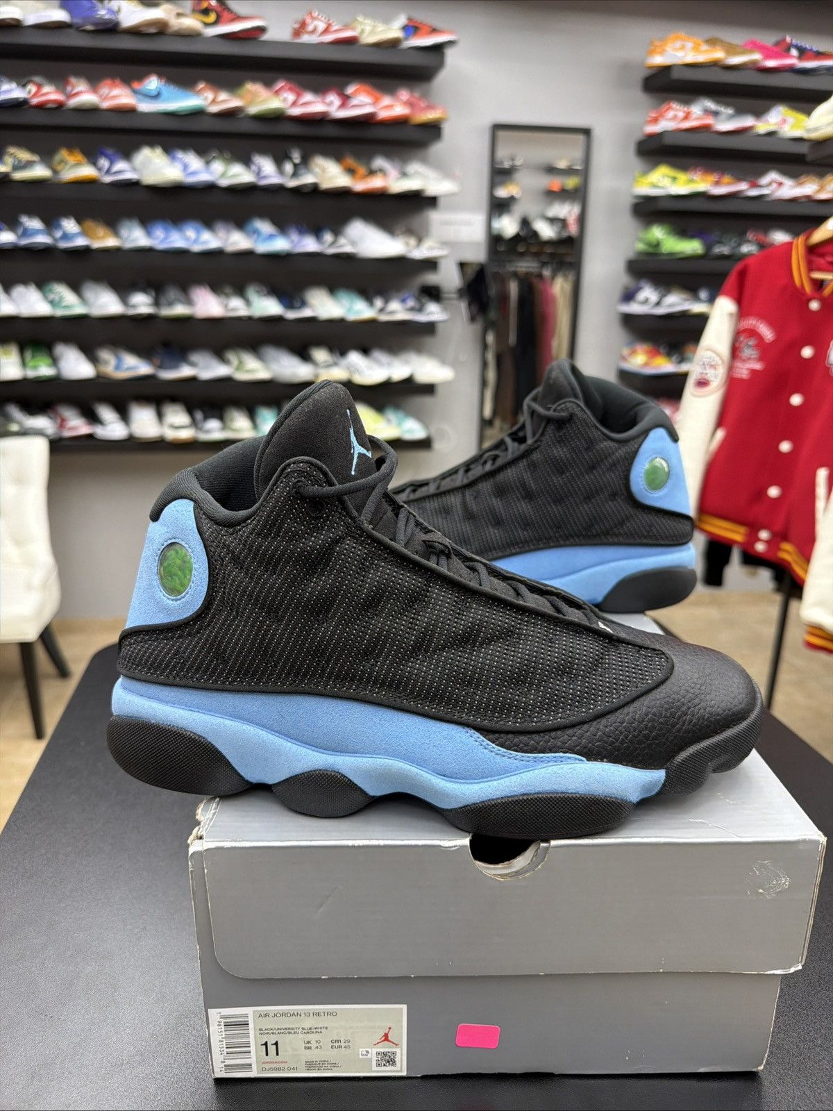 Jordan Brand Size 11 - Air Jordan Retro 13 Black University Blue White Size US 11 / EU 44 - 1 Thumbnail