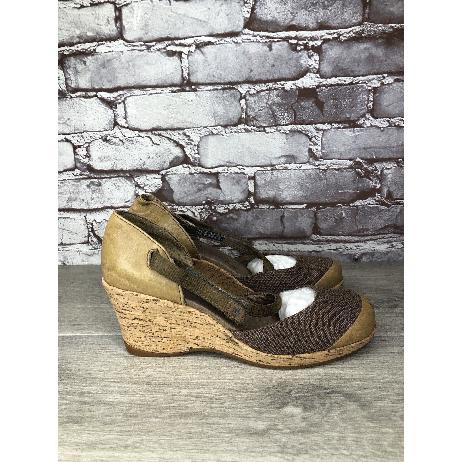 Teva Teva Riviera Grey Brown Mary Jane Cork Wedge Shoes Women 7.5 Size US 7.5 / IT 37.5 - 1 Thumbnail
