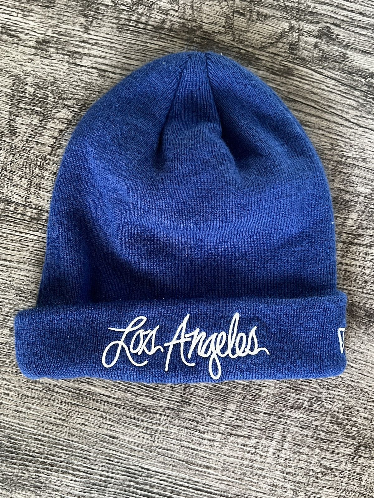 image of Stussy Los Angeles Beanie in Blue, Men's