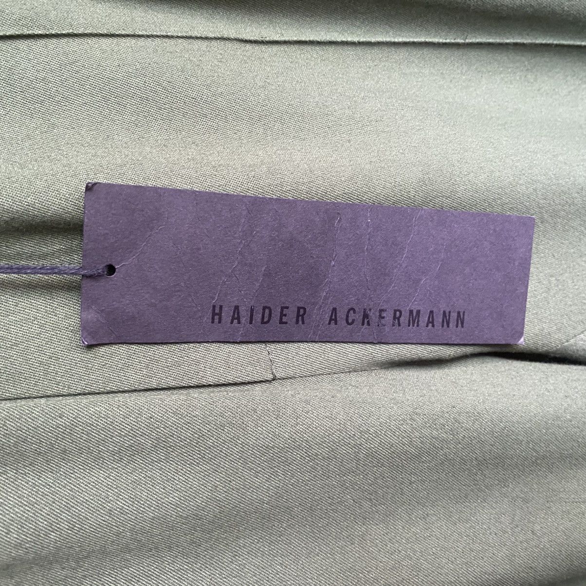 Haider Ackermann SS20 Khaki Green Elastic Waist Band Trousers Size US 32 / EU 48 - 3 Thumbnail