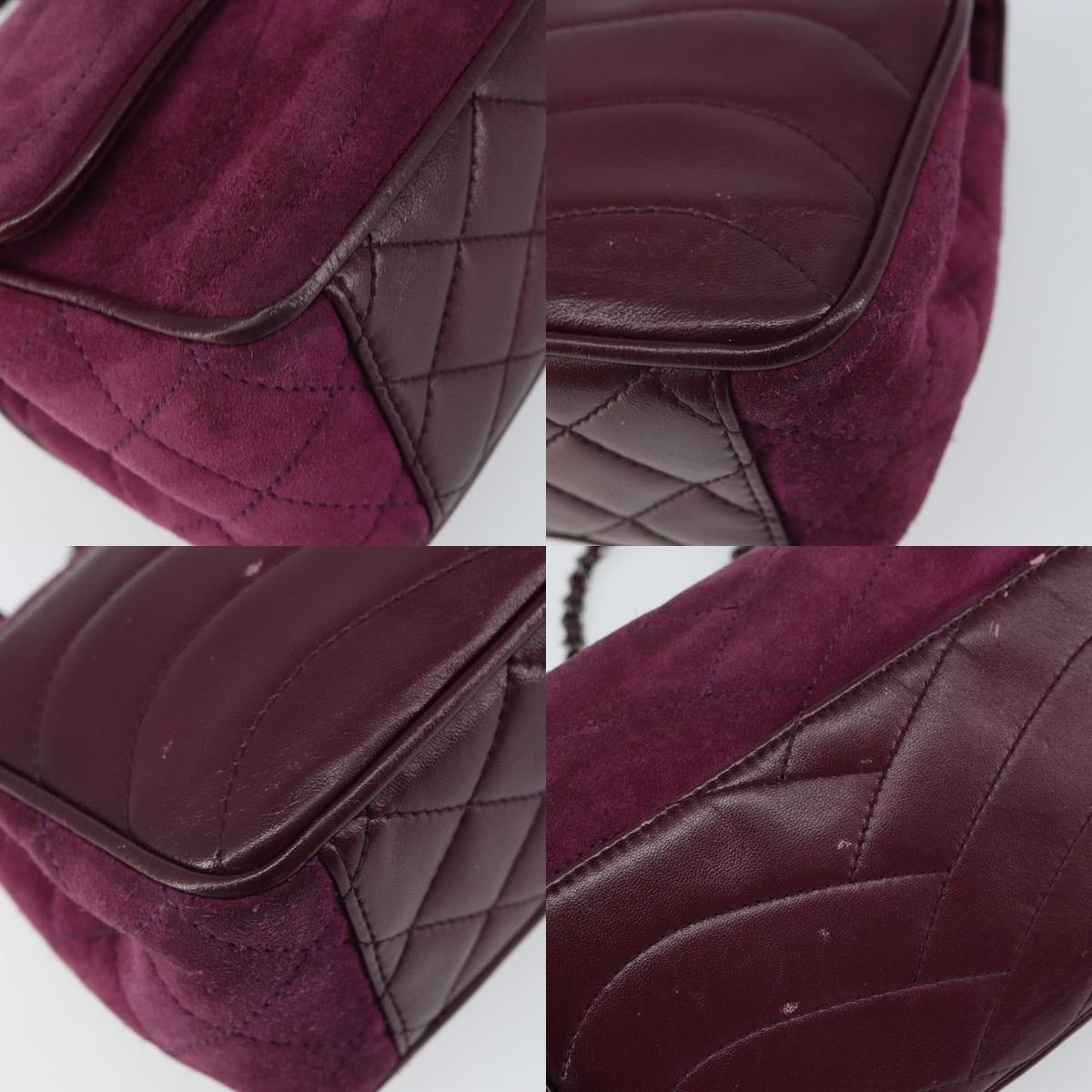 Chanel Chanel Chain Shoulder Bag Suede Purple CC Size ONE SIZE - 5 Thumbnail