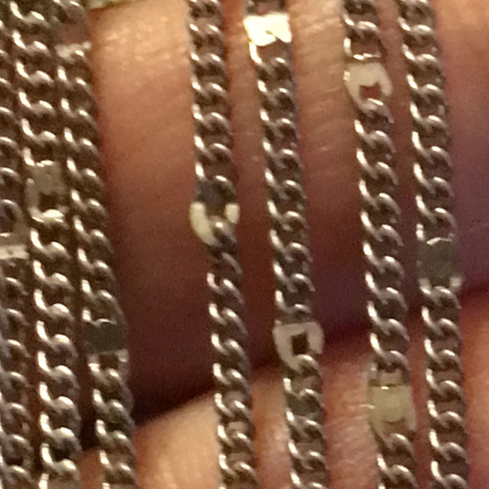 Jewelry Multi strand silver sparkle chain necklace Size ONE SIZE - 7 Thumbnail