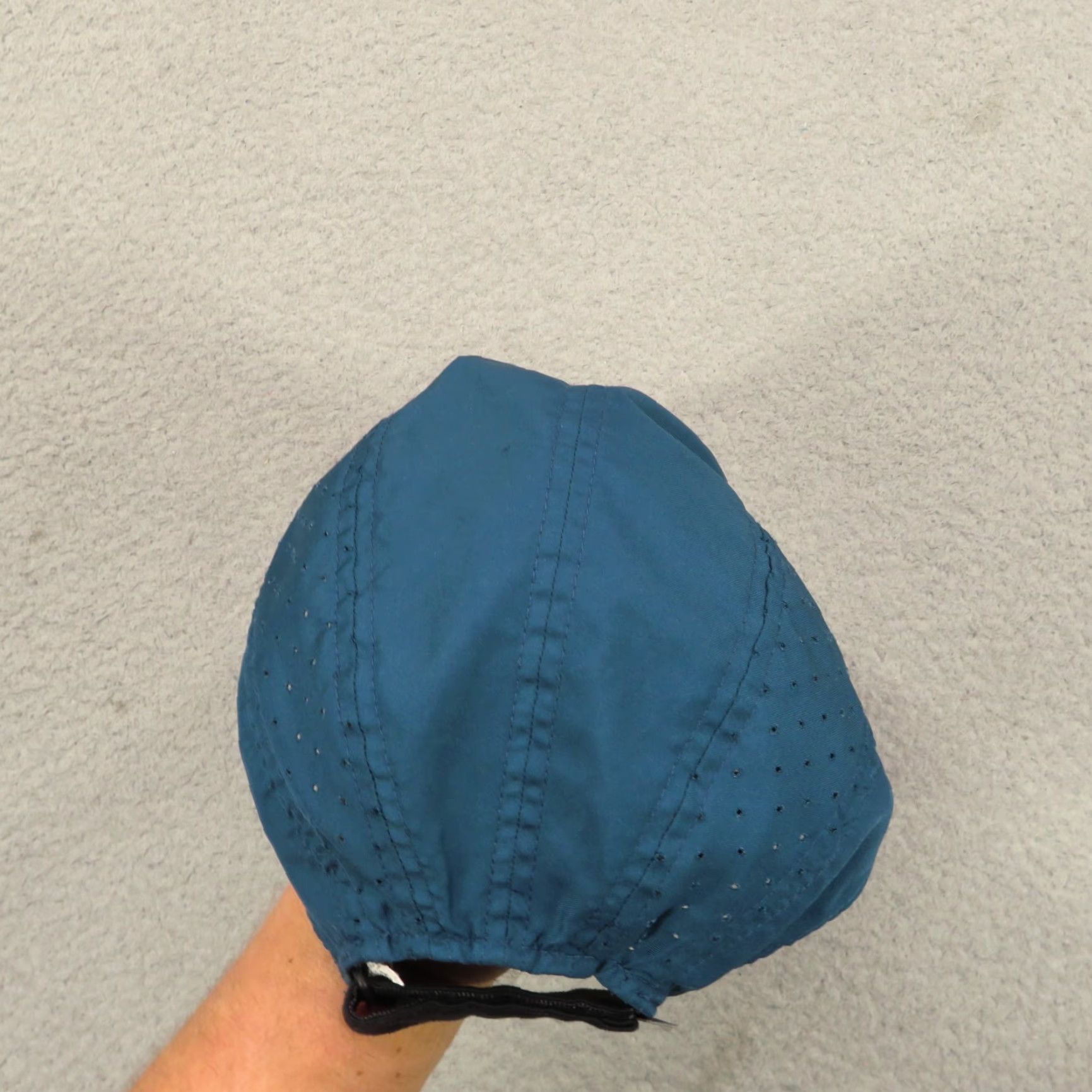 Nike Nike Hat Cap Strap Back Tailwind Aero Bill Reflective Swoosh Panel Runner Mens Cap | 5 Panel | Adjustable Breathable Lightweight Polyester Blue Size ONE SIZE - 5 Thumbnail