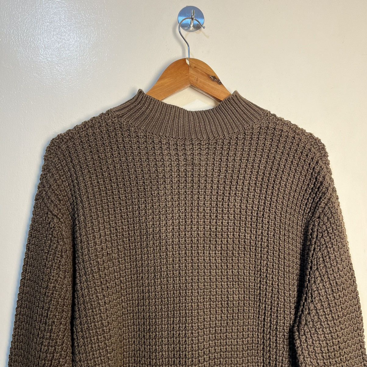 Aime Leon Dore Aime Leon Dore Mock Neck Choco Brown Knitted Sweater Size US M / EU 48-50 / 2 - 11 Thumbnail