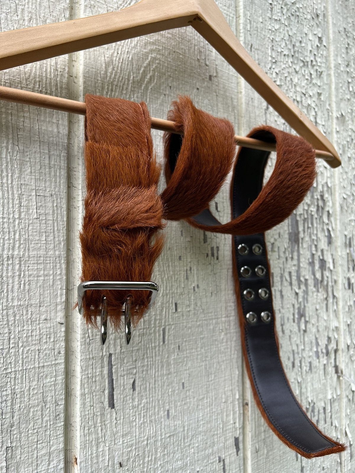 image of Final Price Prada Fur Belt Aw17 in Brown, Men's (Size 34)
