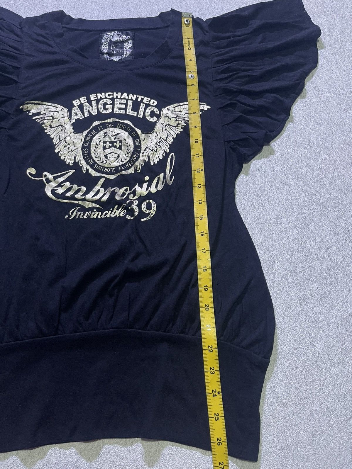 Japanese Brand Y2K AMBROSIAL short sleeve tshirt women's Size S / US 4 / IT 40 - 7 Thumbnail