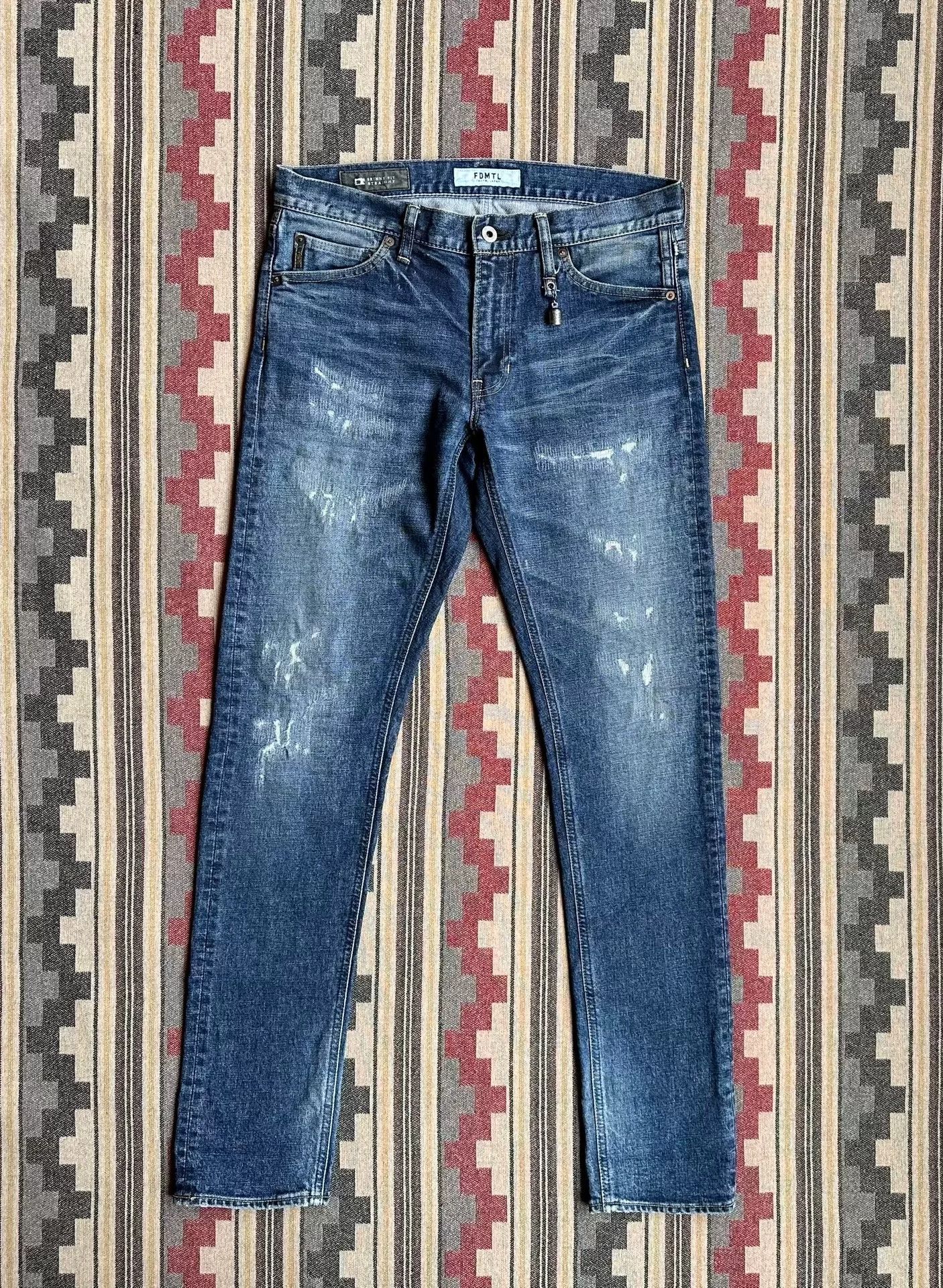 FDMTL fdmtl skinny fit vintage washed denim pants Size US 30 / EU 46 - 1 Thumbnail