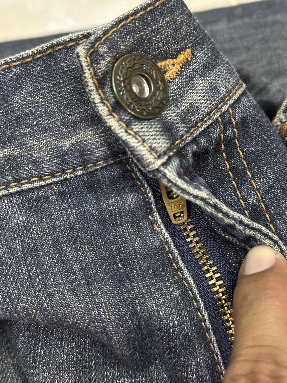 Kapital Anti Label Studded pocket Mudwash Size US 31 - 9 Thumbnail
