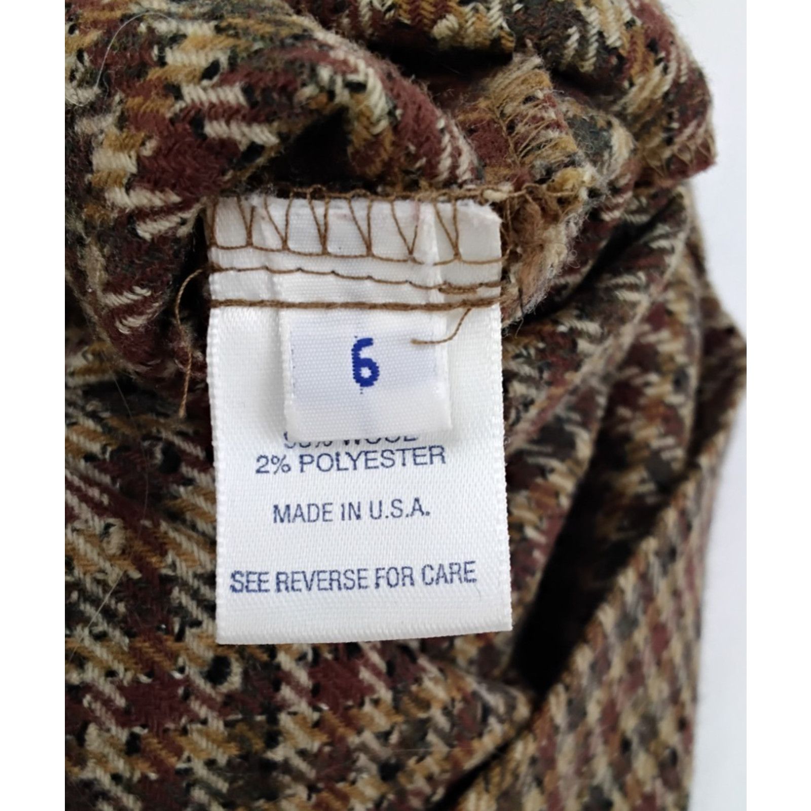 Pendleton Pendleton Knockabouts Shift Dress Women's 6 Brown VTG 1990s Size M / US 6-8 / IT 42-44 - 7 Thumbnail