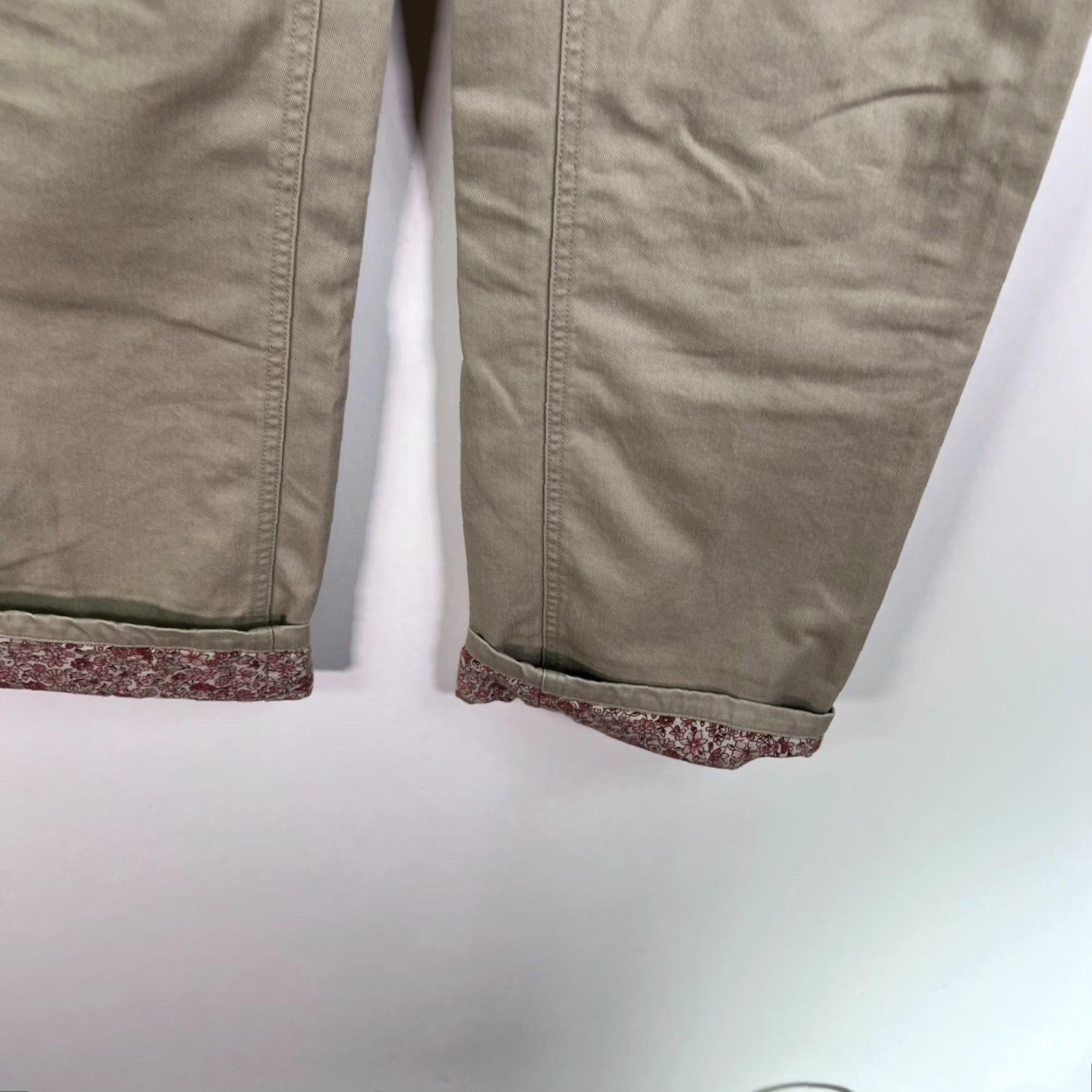 Eddie Bauer VINTAGE Eddie Bauer Lined Twill Pants Women 8 Tall Beige 32x31 Khakis Cuffed Western City Nature 90s Mens? Womens? Size 30" / US 8 / IT 44 - 4 Thumbnail