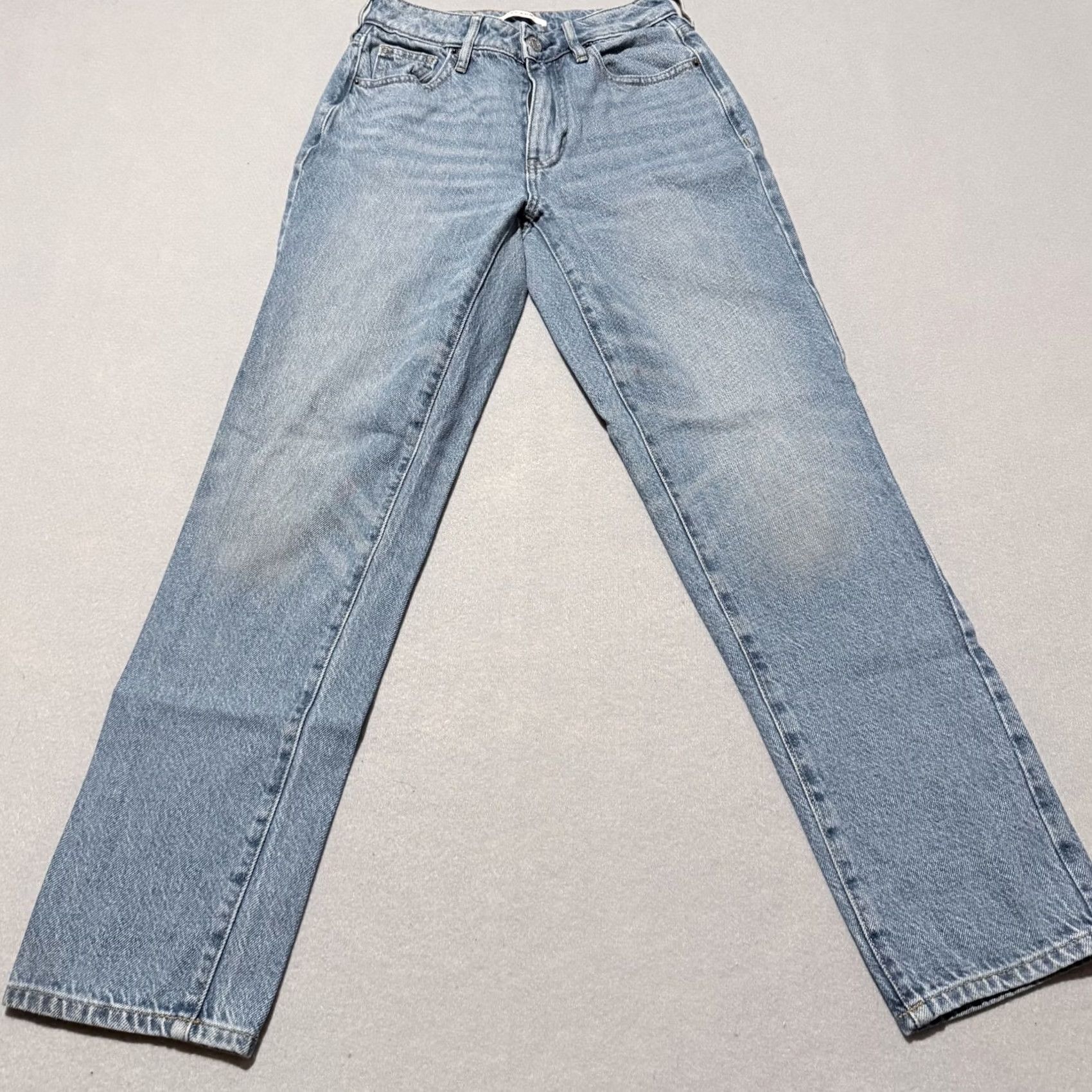 Pacsun Pacsun Mom Jeans Women's Blue Denim Mid-Rise Straight Zip Fly Slim Fit - 24 Size 42" / US 20 - 2 Thumbnail