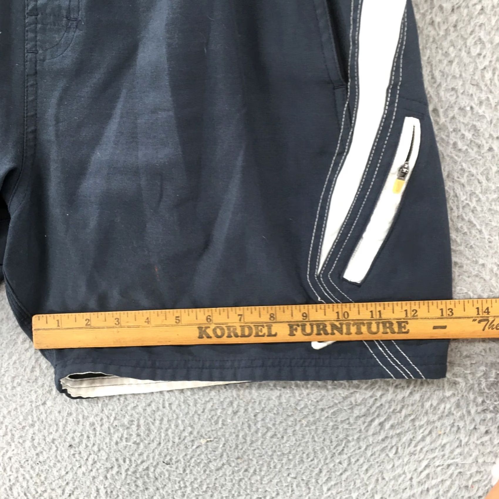 Nike Nike Board Shorts Mens Large Blue High Rise Elastic Waist Sports Size US 33 - 5 Thumbnail