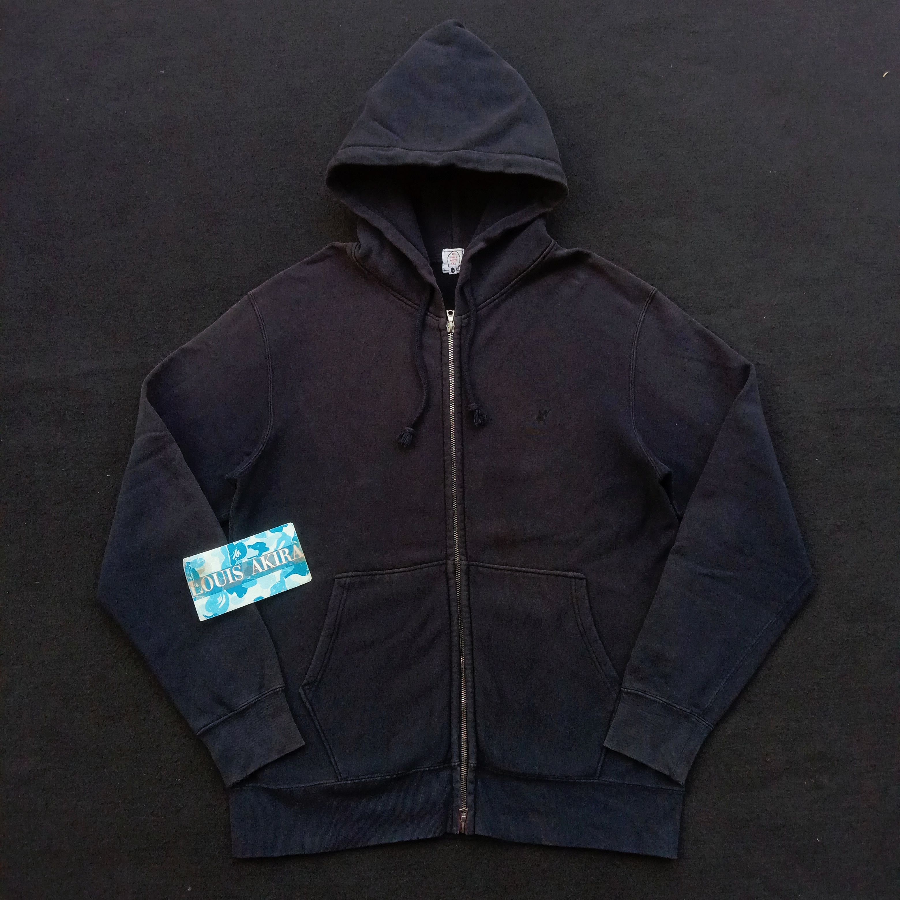 image of Bapesta Zip Hoodie (2003) in Black, Men's (Size Medium)