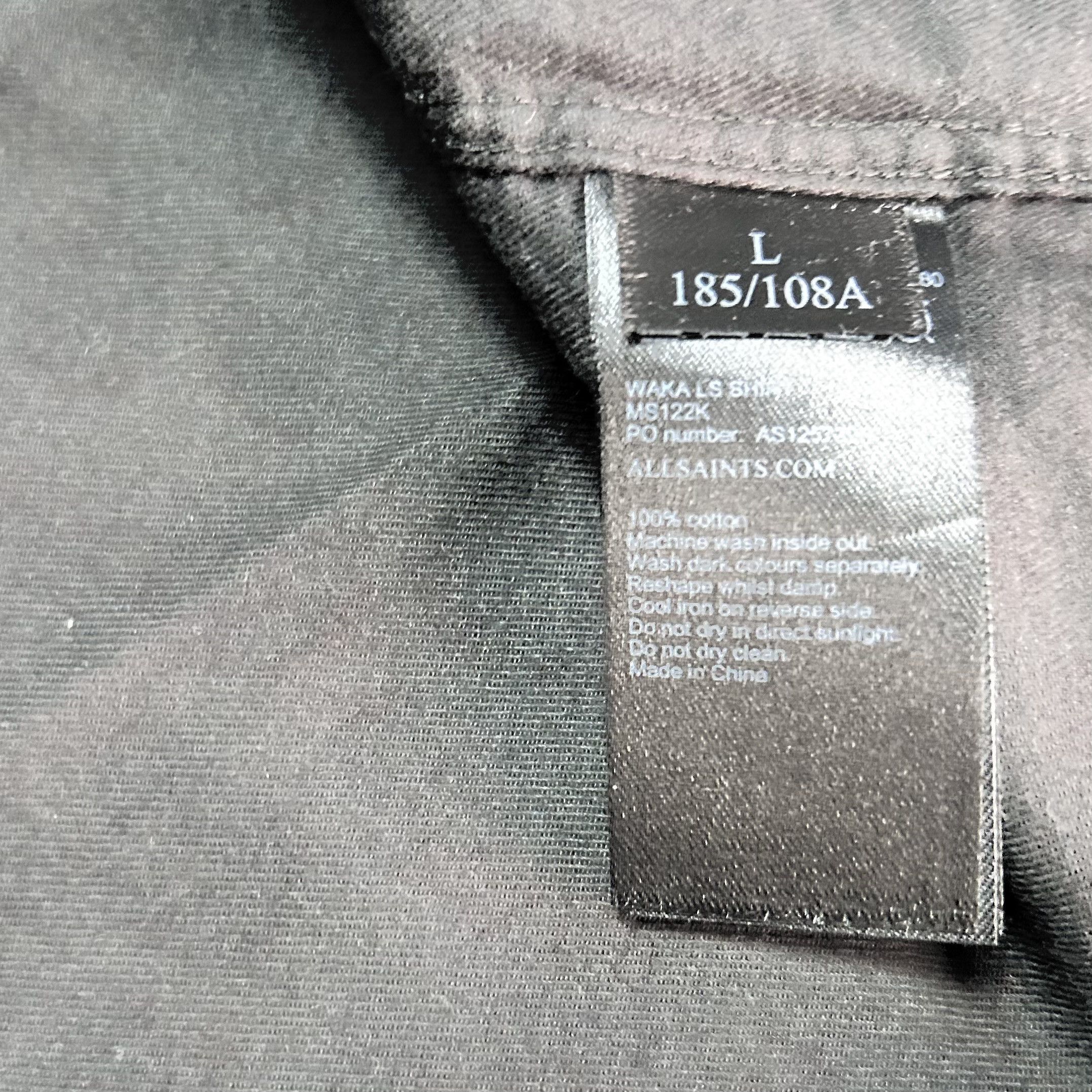 Allsaints ALLSAINTS MENS SHIRT Size US L / EU 52-54 / 3 - 4 Thumbnail