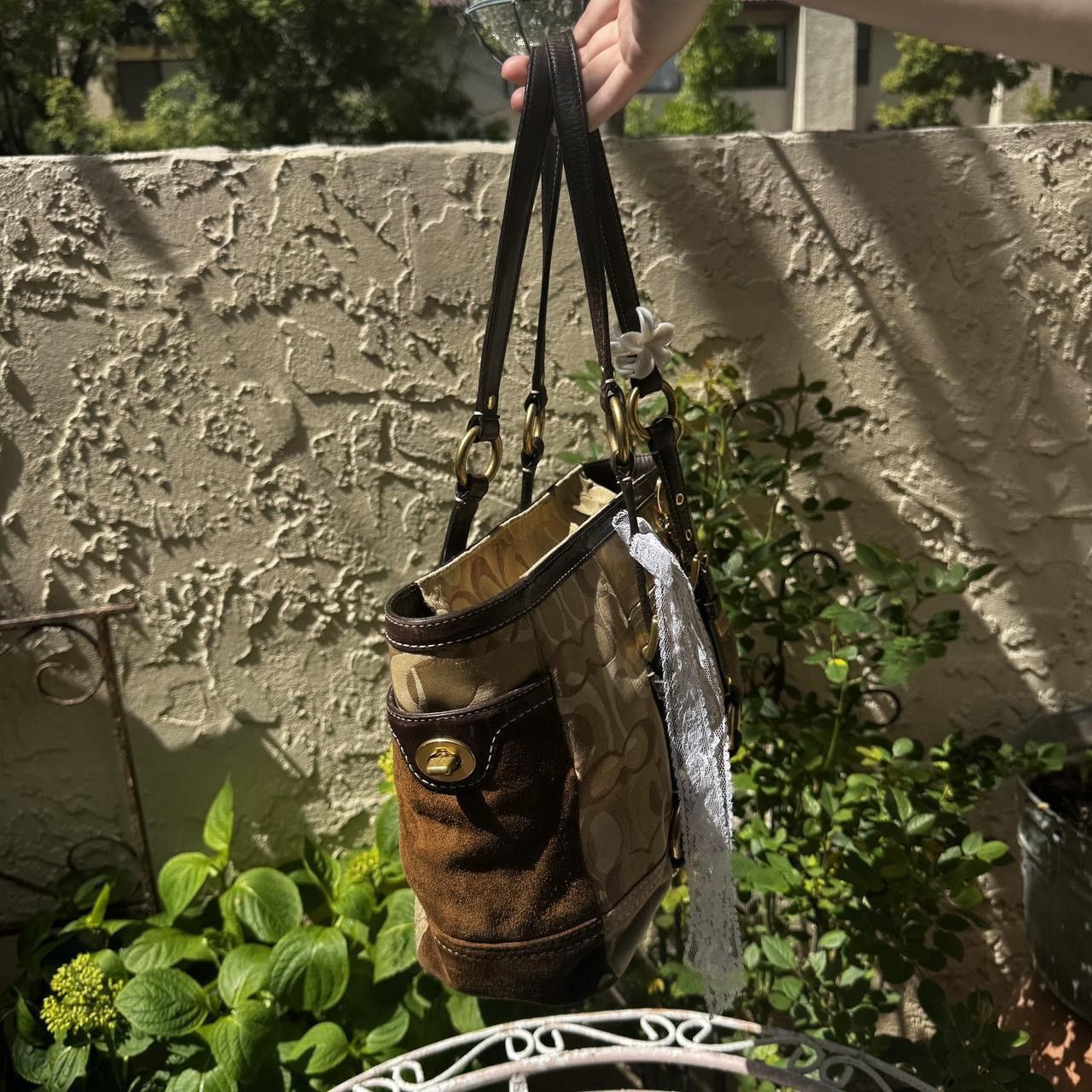 Coach Y2K Brown Coach Patchwork Tote Size ONE SIZE - 4 Thumbnail