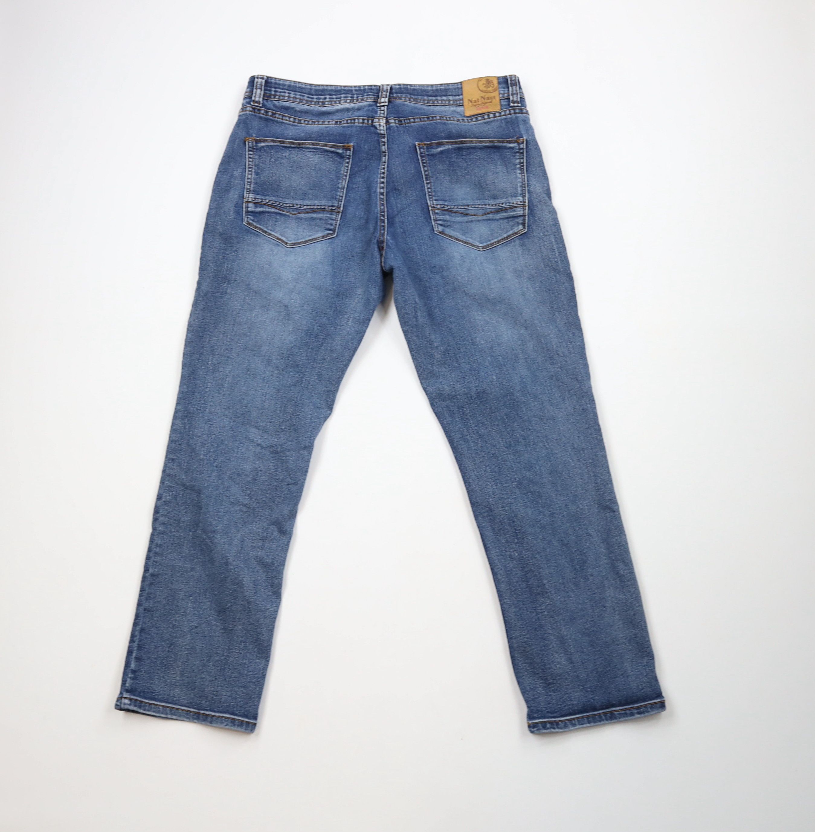 Nat Nast × Vintage Nat Nast Luxury Originals Straight Leg Denim Jeans Blue Size US 36 / EU 52 - 9 Thumbnail