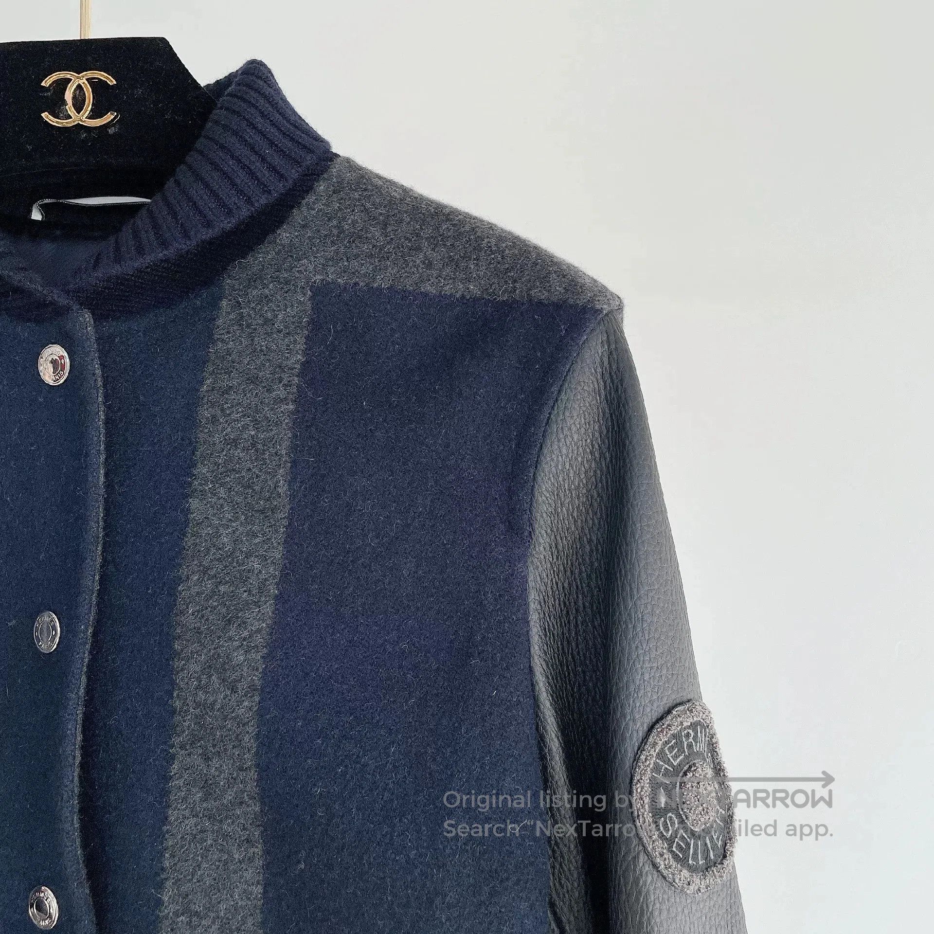 Hermes Hermes Cashmere Leather Trim Short Jacket. Size US XS / EU 42 / 0 - 3 Thumbnail