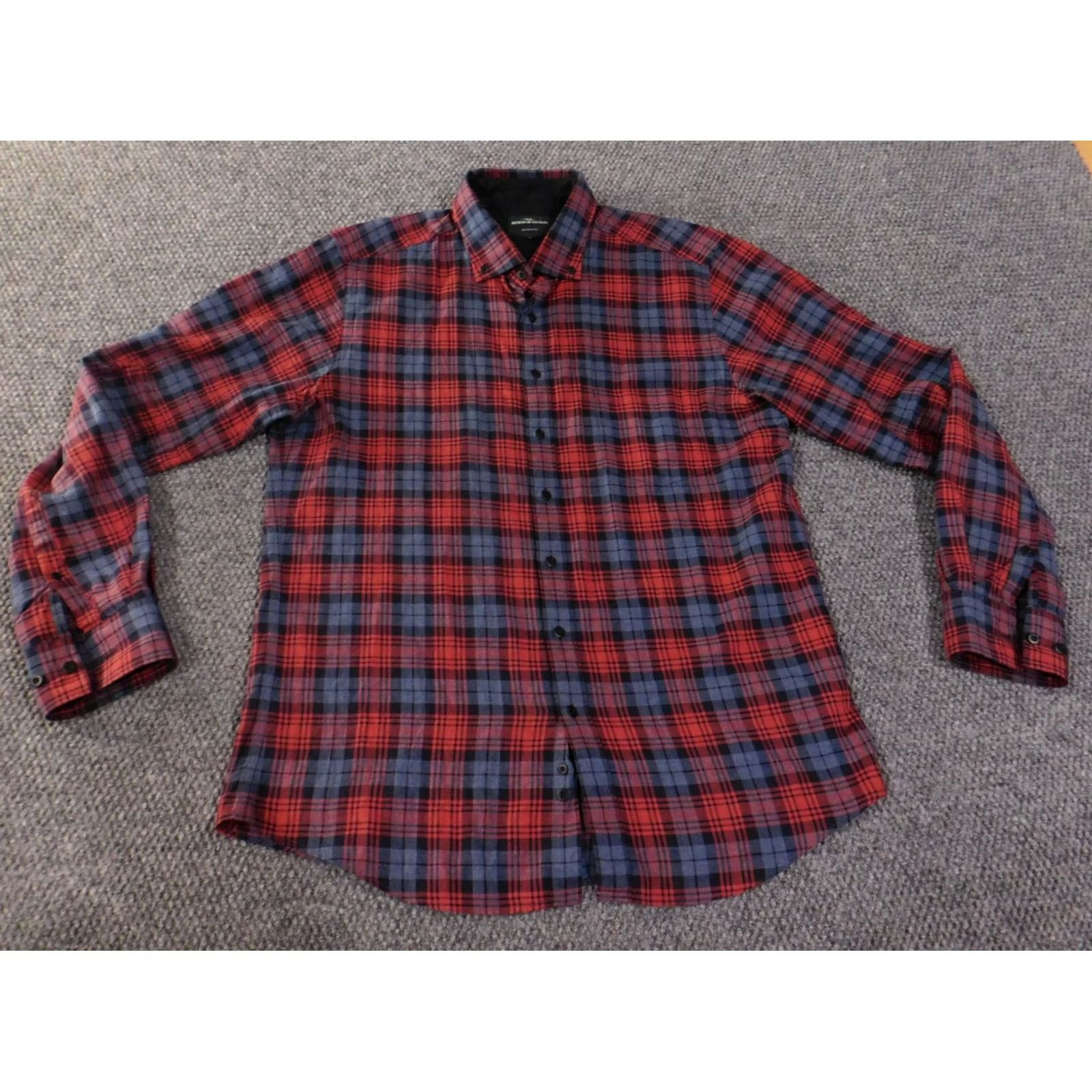 Rodd & Gunn Rodd & Gunn Shirt L Red Plaid Button-Up Long Sleeve Knit Cotton Regular Mens Modern Sports Western Size US L / EU 52-54 / 3 - 4 Thumbnail