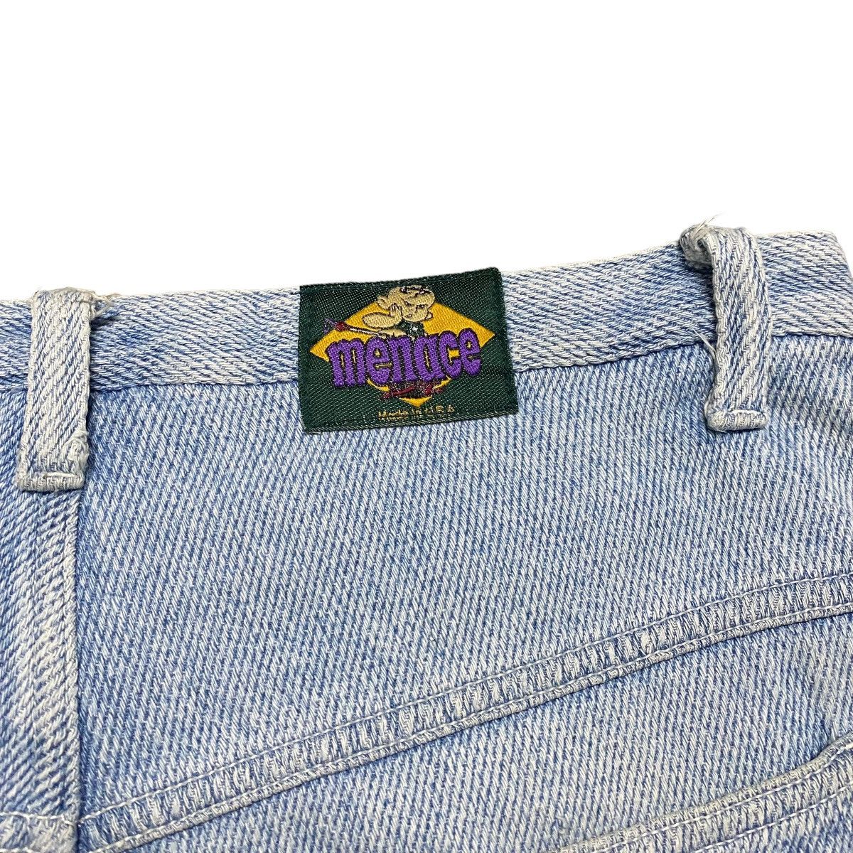 Menace Vintage 90s Menace Denim Baggy Pants Size US 38 / EU 54 - 12 Thumbnail