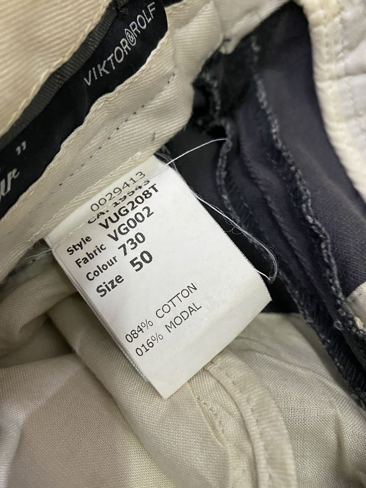 Viktor & Rolf 💥Viktor & Rolf Italy Velvet Cargo Pant Size US 33 - 10 Thumbnail