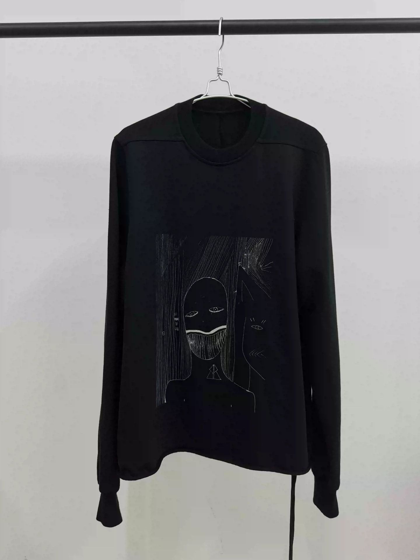 RICK OWENS grimace long sleeve sweater