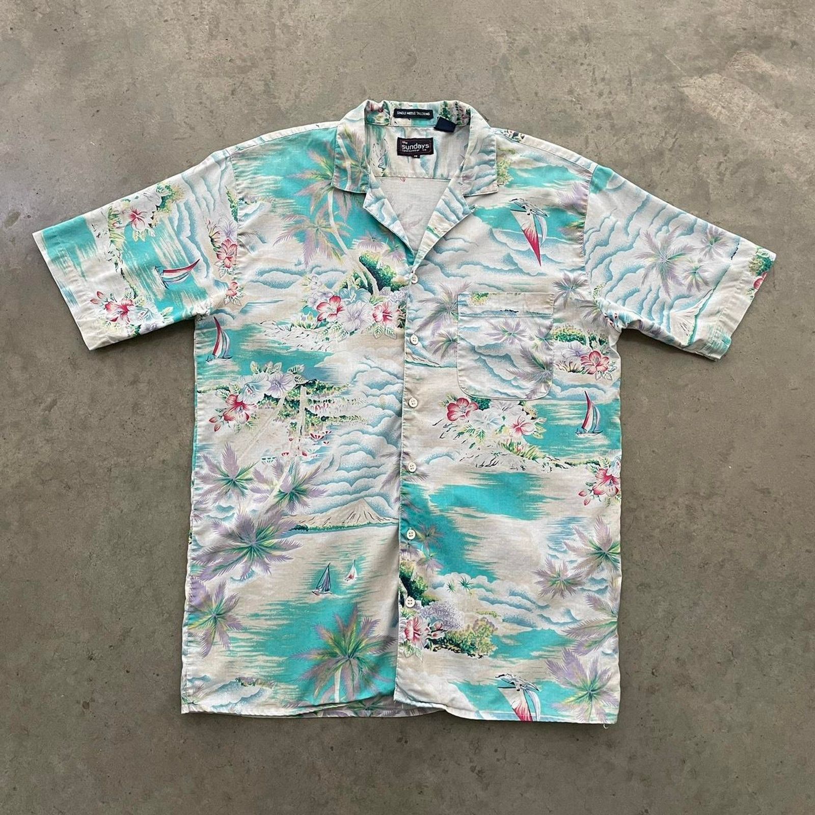Vintage Vintage The Sundays Thin Hawaiian Shirt Size US M / EU 48-50 / 2 - 1 Thumbnail