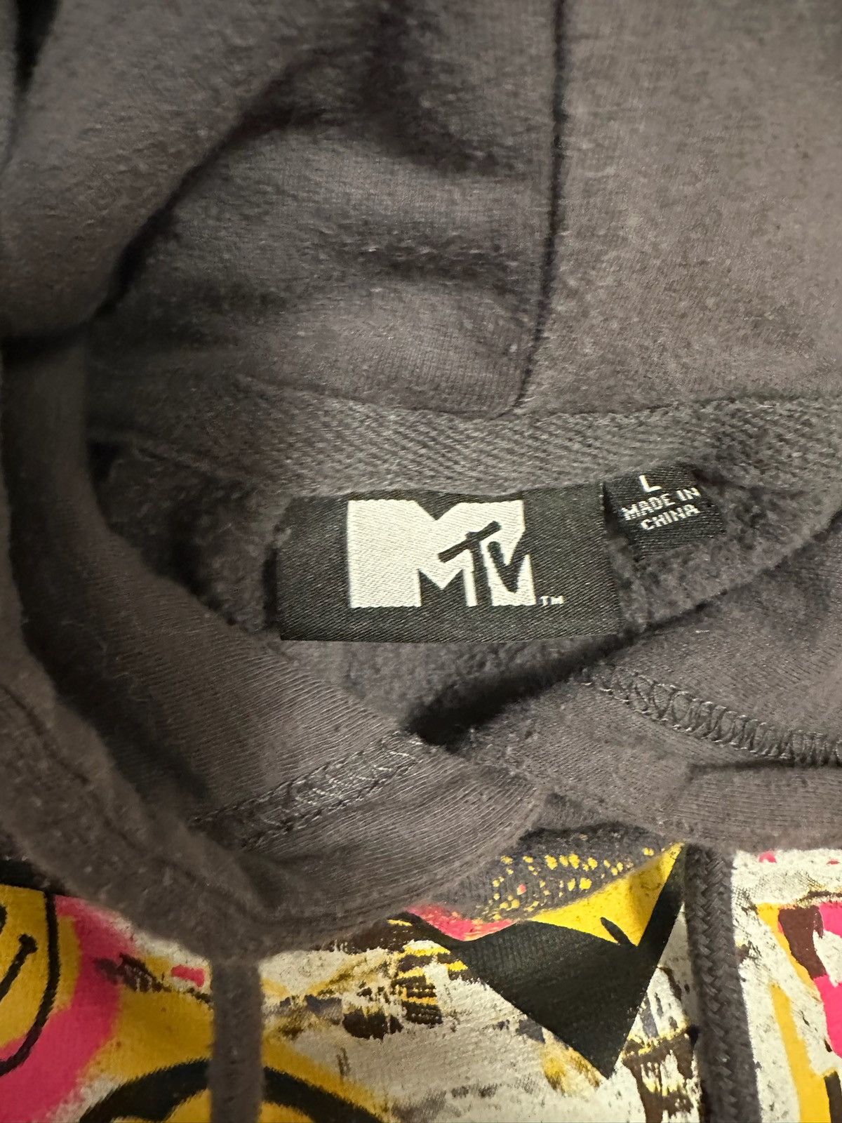 Mtv MTV Smiley Hoodie Graffiti Sz M Black Size US L / EU 52-54 / 3 - 5 Thumbnail