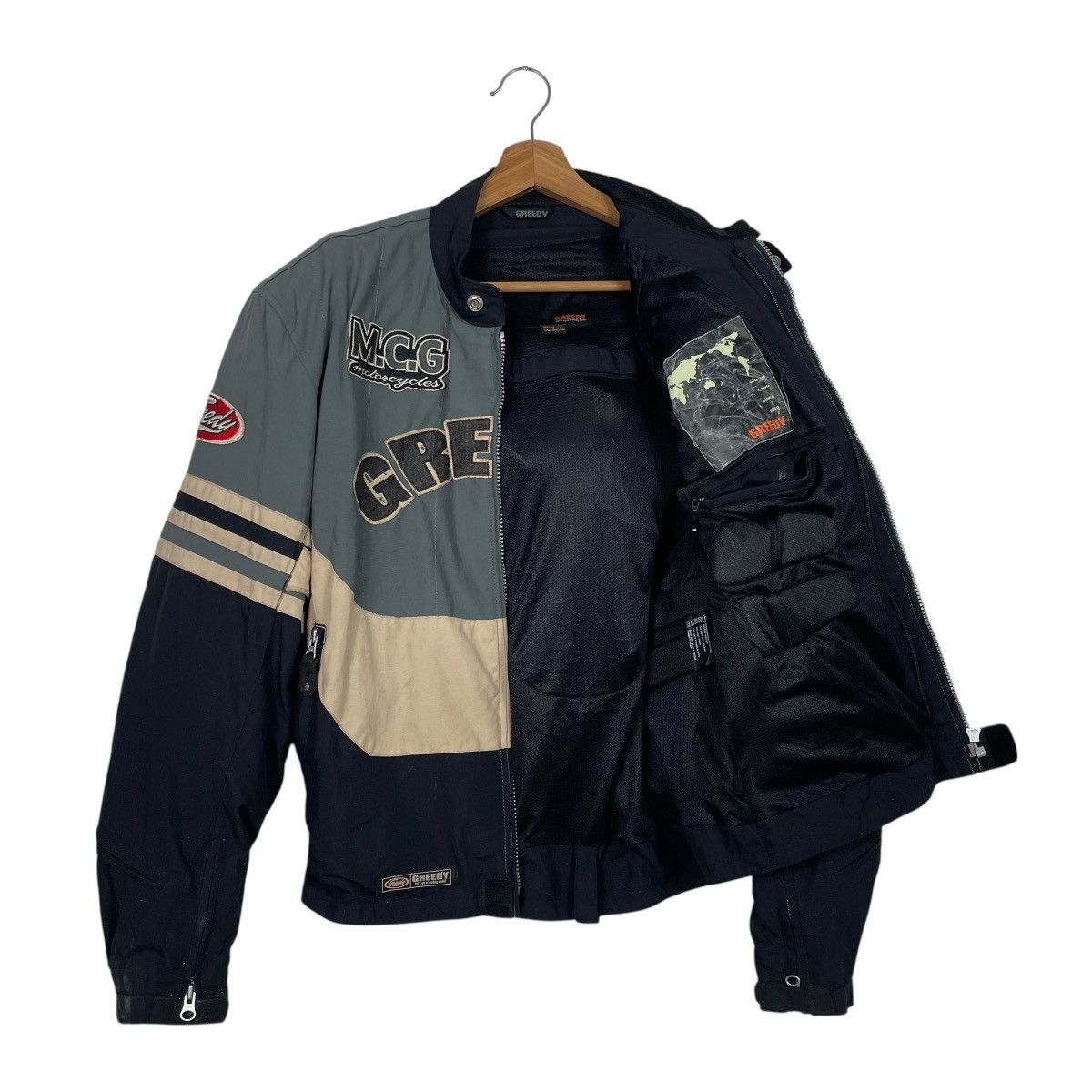 Japanese Brand Greedy Color Block Motorcycle Riding Jacket Size US M / EU 48-50 / 2 - 9 Thumbnail