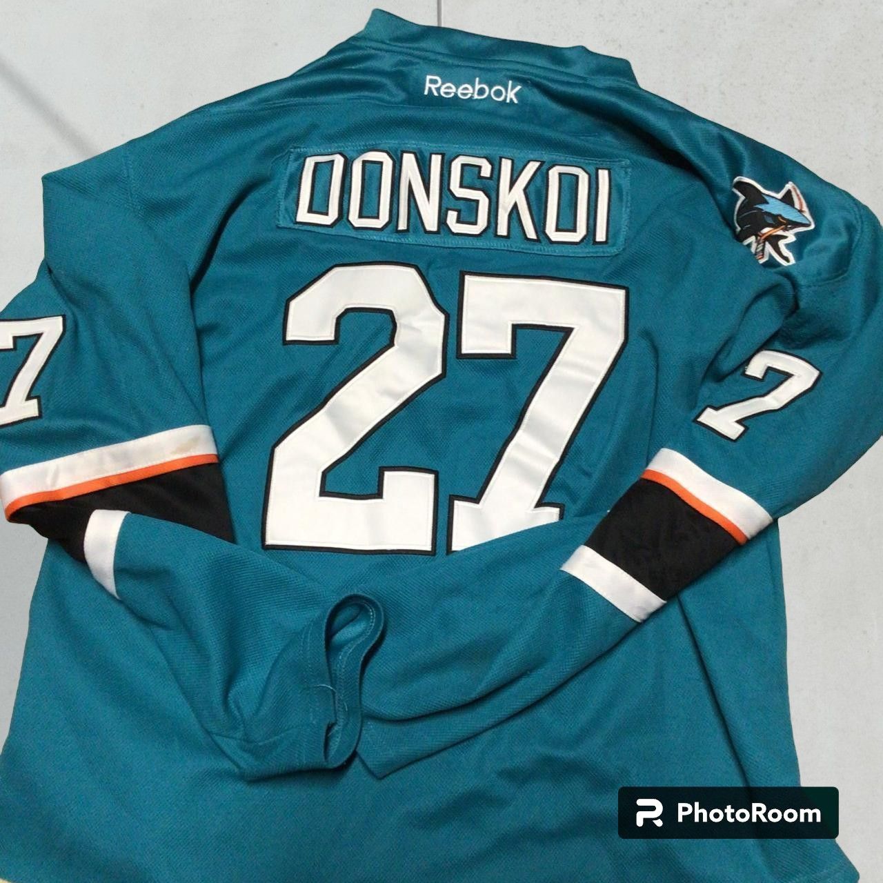 Image of Nhl x Reebok Donskoi Sharks Jersey Reebok Size 52 2Xl $150 in Blue, Men's