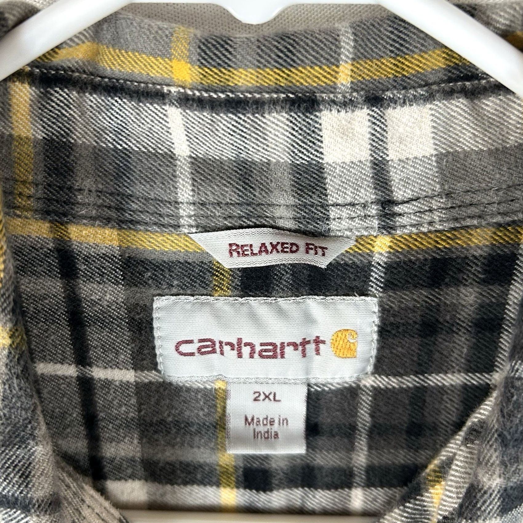Carhartt Carhartt Button Down Flannel Shirt Mens 2XL Relaxed Plaid Workwear Casual Shirt Size US XXL / EU 58 / 5 - 3 Thumbnail