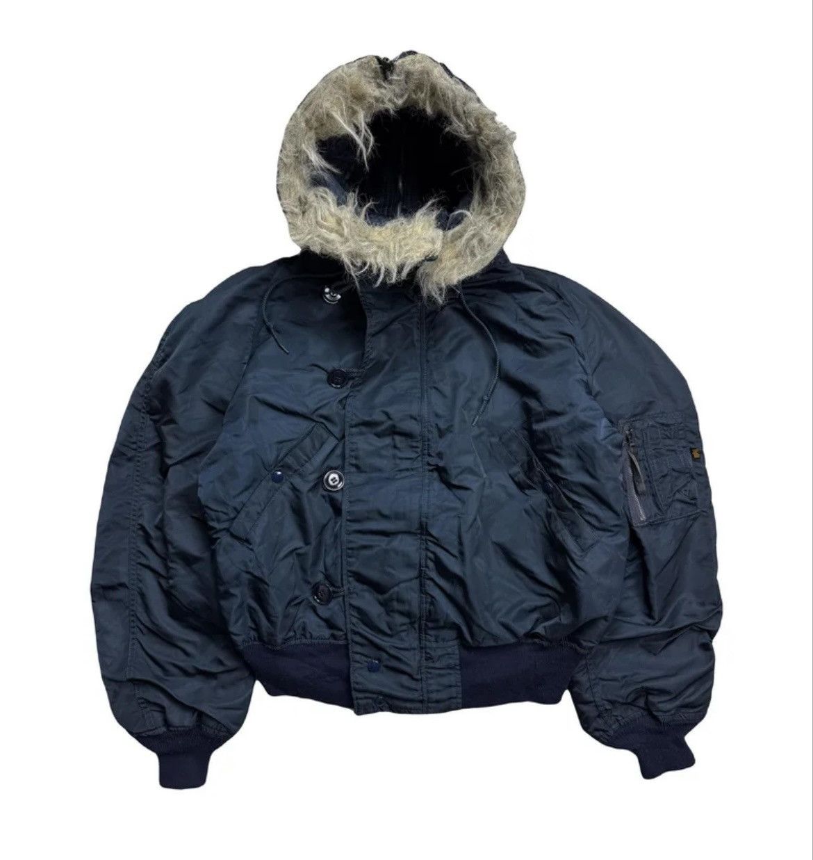 Vintage Alpha Industries Fur N-2B Bomber Jacket