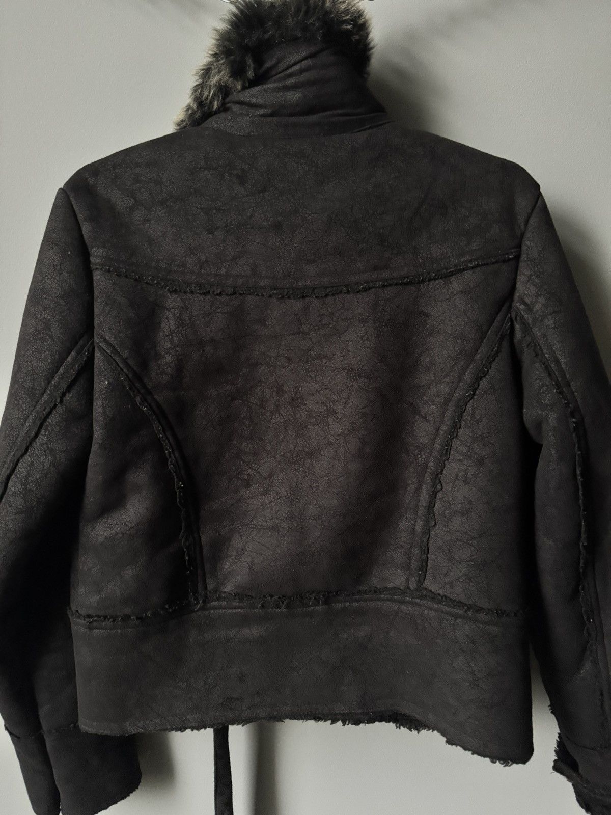 If Six Was Nine Rare fur fuzzy gothic bomber jacket if six was nine style Size M / US 6-8 / IT 42-44 - 9 Thumbnail