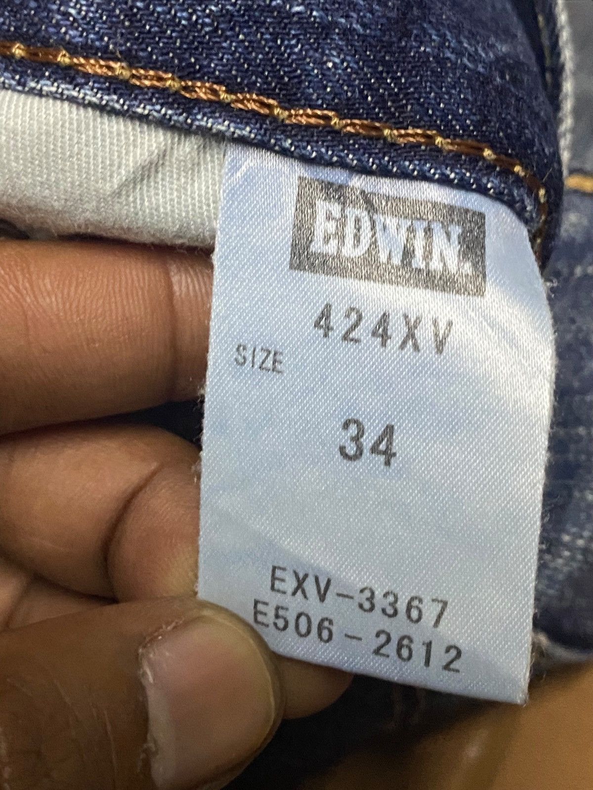 Junya Watanabe Vintage Japanese Brand Edwin 424XV Heavy Faded Baggy Jeans Size US 37 - 17 Thumbnail