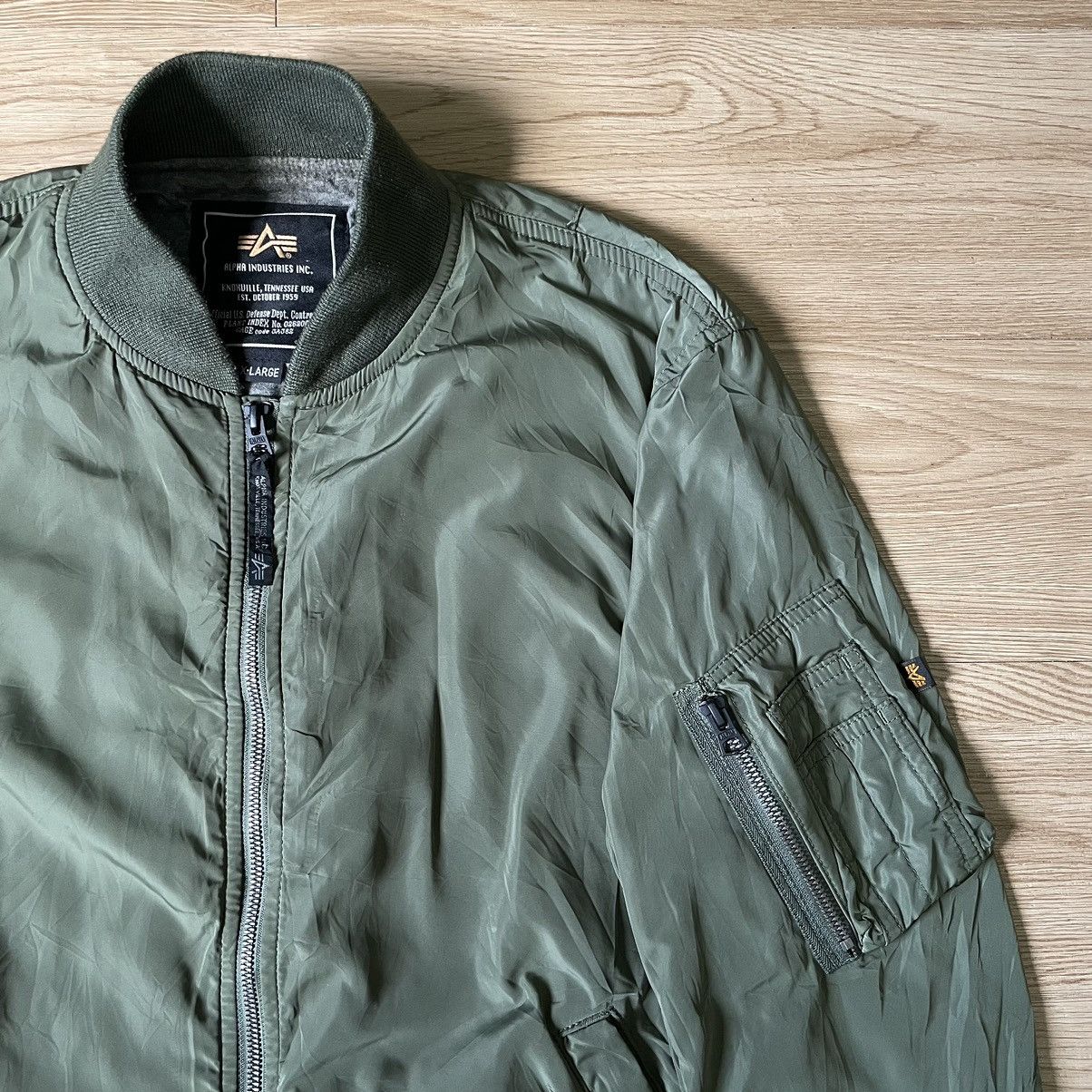 Alpha Industries Alpha Industries MA-1 Green Bomber Jacket Size Small Size US M / EU 48-50 / 2 - 7 Thumbnail