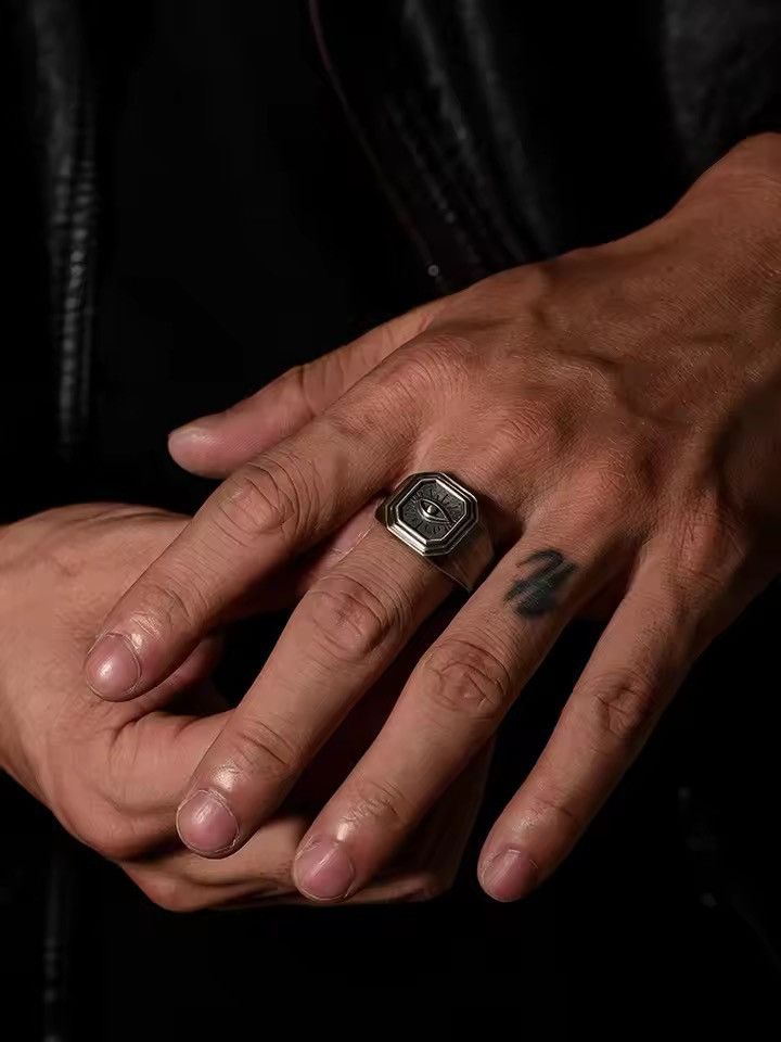 Jewelry Streetwear Retro Style Devil’s Eye Hip Hop Ring Size ONE SIZE - 4 Thumbnail