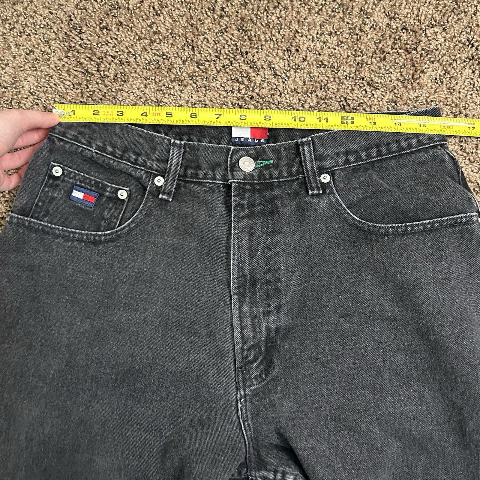Tommy Hilfiger Vintage Tommy Hilfiger Freedom W34 L34 Black 100% Cotton 90s Size US 34 / EU 50 - 18 Thumbnail
