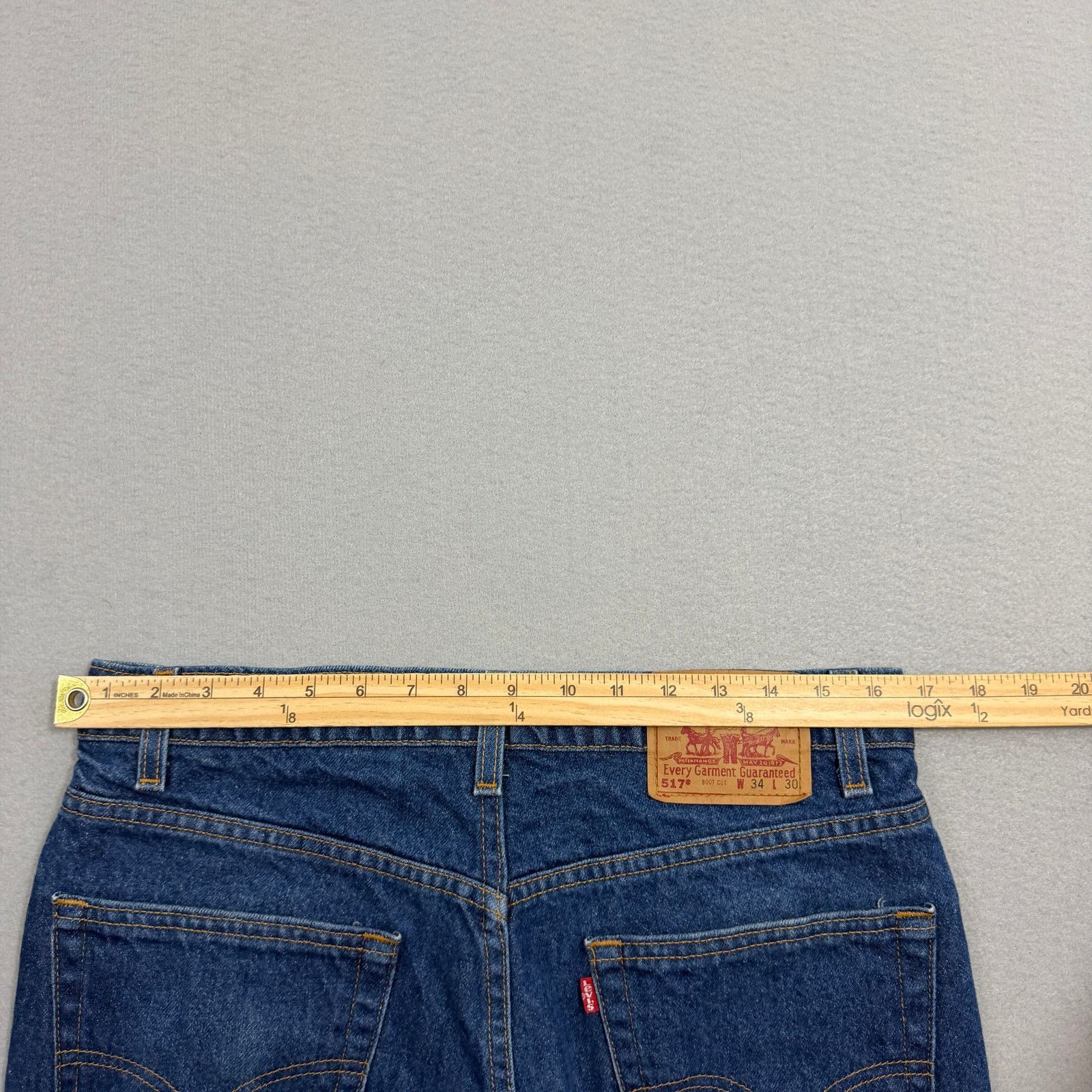 Levi's Vintage Levis 517 Jeans Men's 34x30 Blue Denim Made in USA Size US 34 / EU 50 - 9 Thumbnail