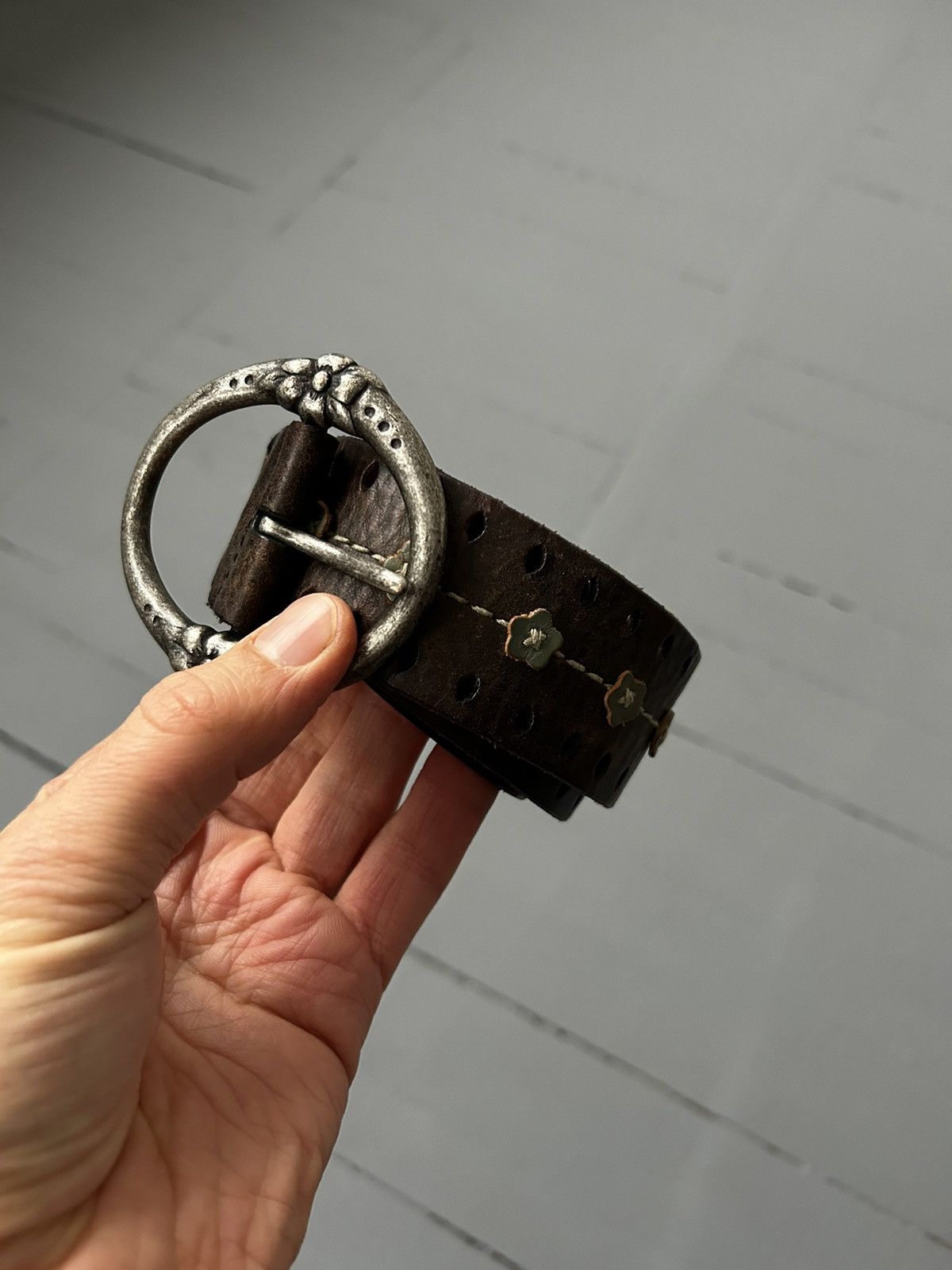 Japanese Brand Avantgarde leather belt Size ONE SIZE - 3 Thumbnail