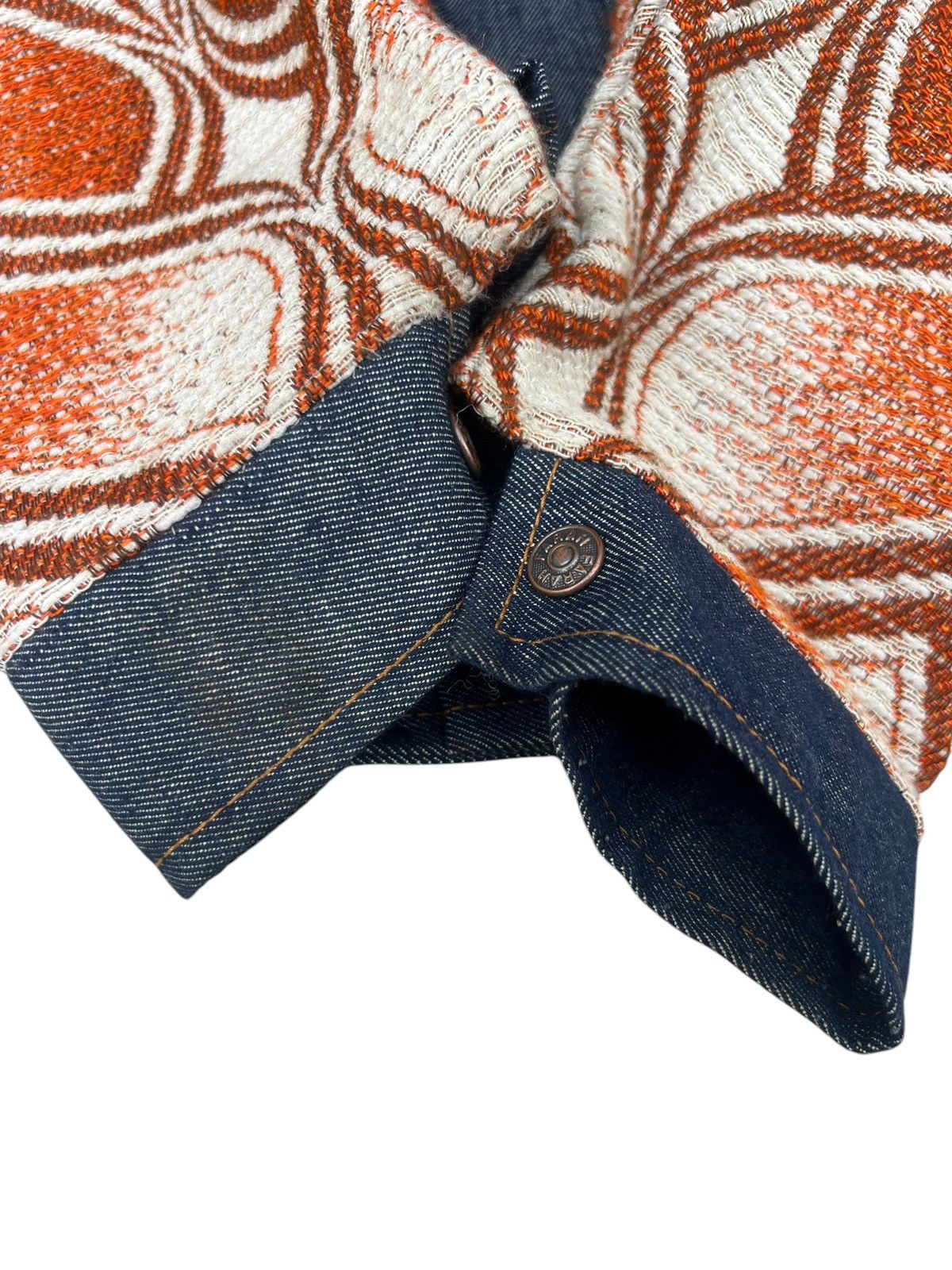 Farah Vintage 70s FARAH Hybrid Denim Trucker Cropped Jacket Size US S / EU 44-46 / 1 - 20 Thumbnail