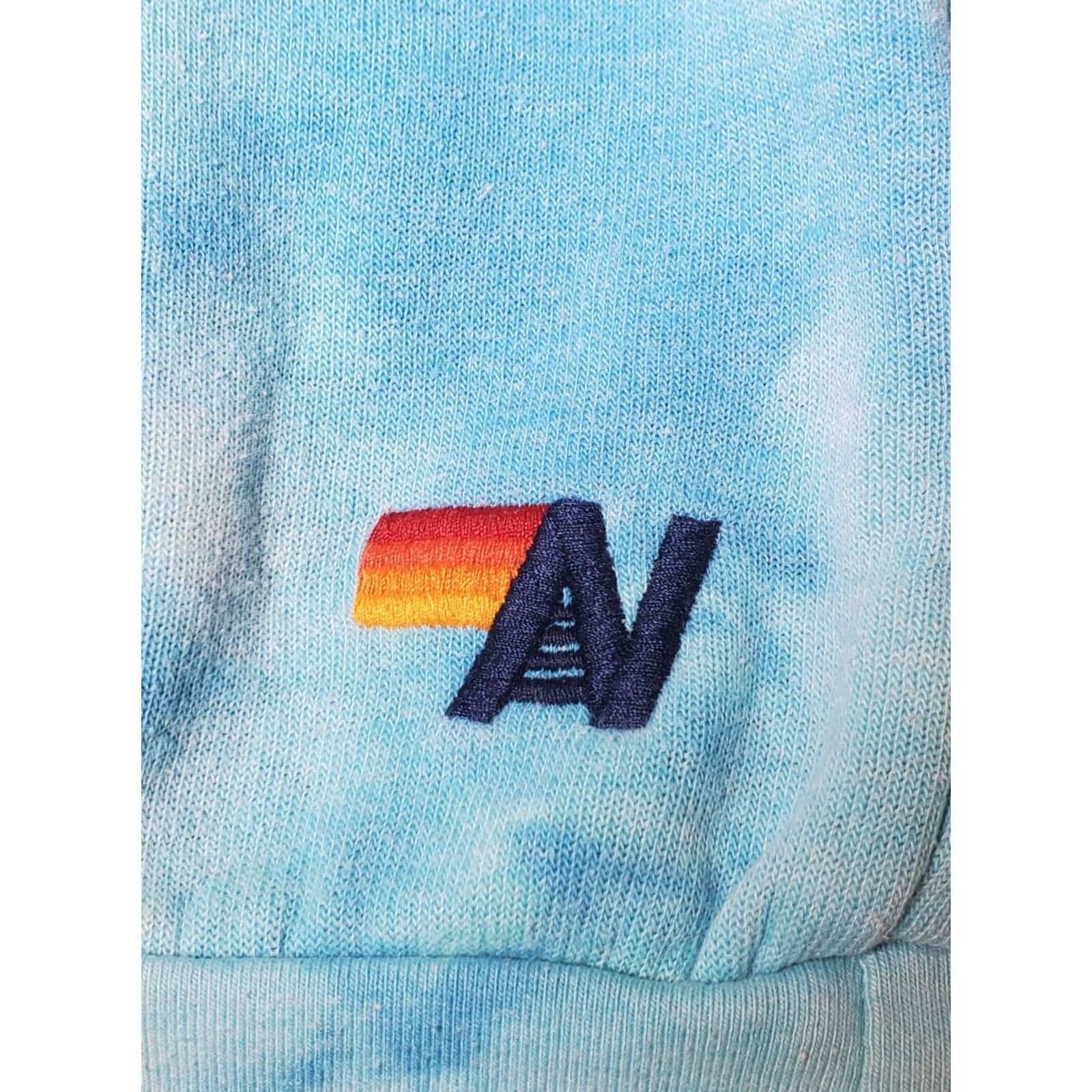 Aviator Nation Aviator Nation Bolt Sweatshirt Crewneck Blue Tie Dye 5 Stripe Women's S Pullover Knit Raglan Sleeve Casual Size S / US 4 / IT 40 - 3 Thumbnail