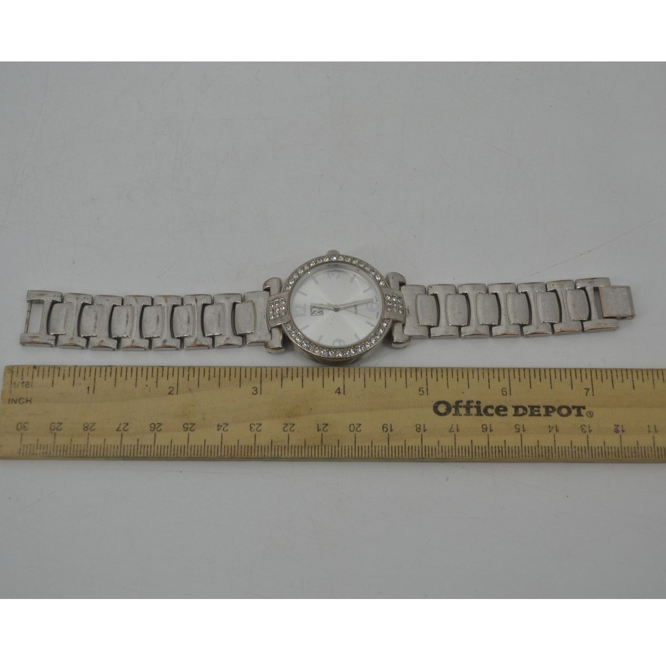 Other NY&C Stainless Steel Womens Analog Rhinestone Watch Silver Size ONE SIZE - 5 Thumbnail