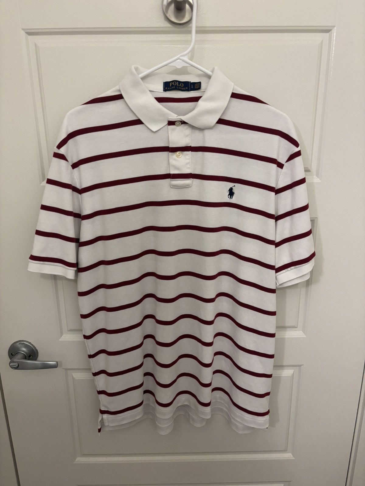 Ralph Lauren White Stripe Polo