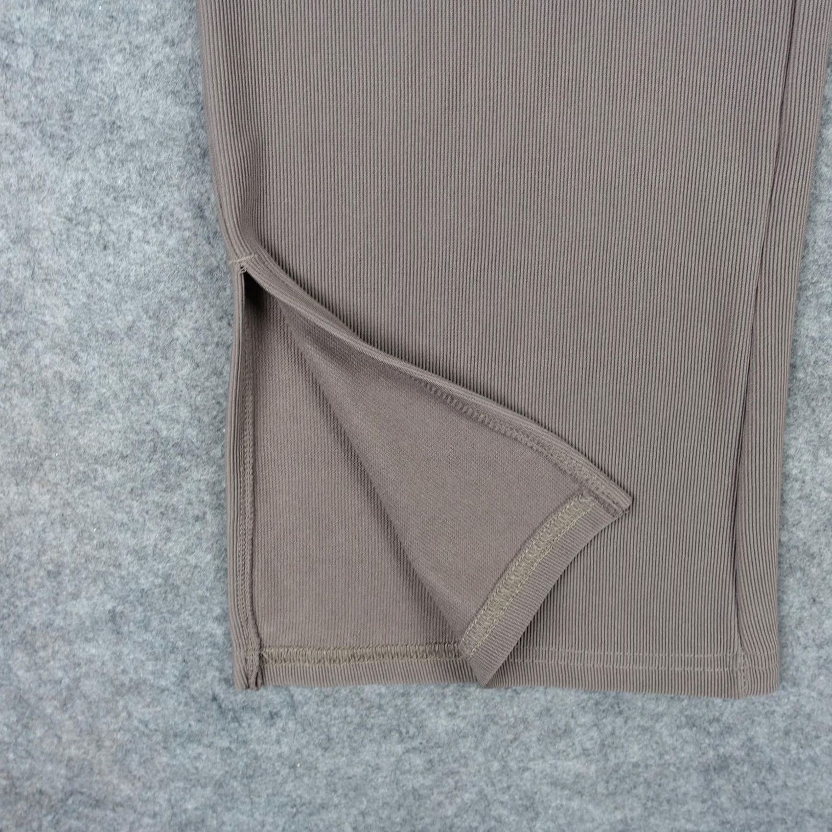 Vintage Move Theology Pants Womens Medium Brown Ribbed Wide-Leg Pull On Sweatpants Yoga Size 32" / US 10 / IT 46 - 6 Thumbnail