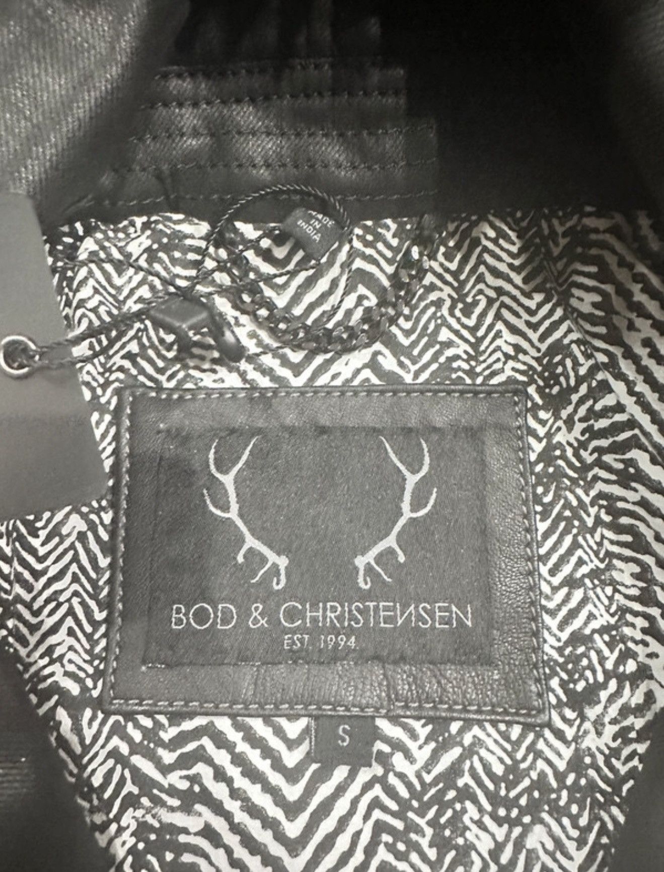 Vintage new with tags coat genuine leather by Bod&Christensen S Size S / US 4 / IT 40 - 7 Thumbnail