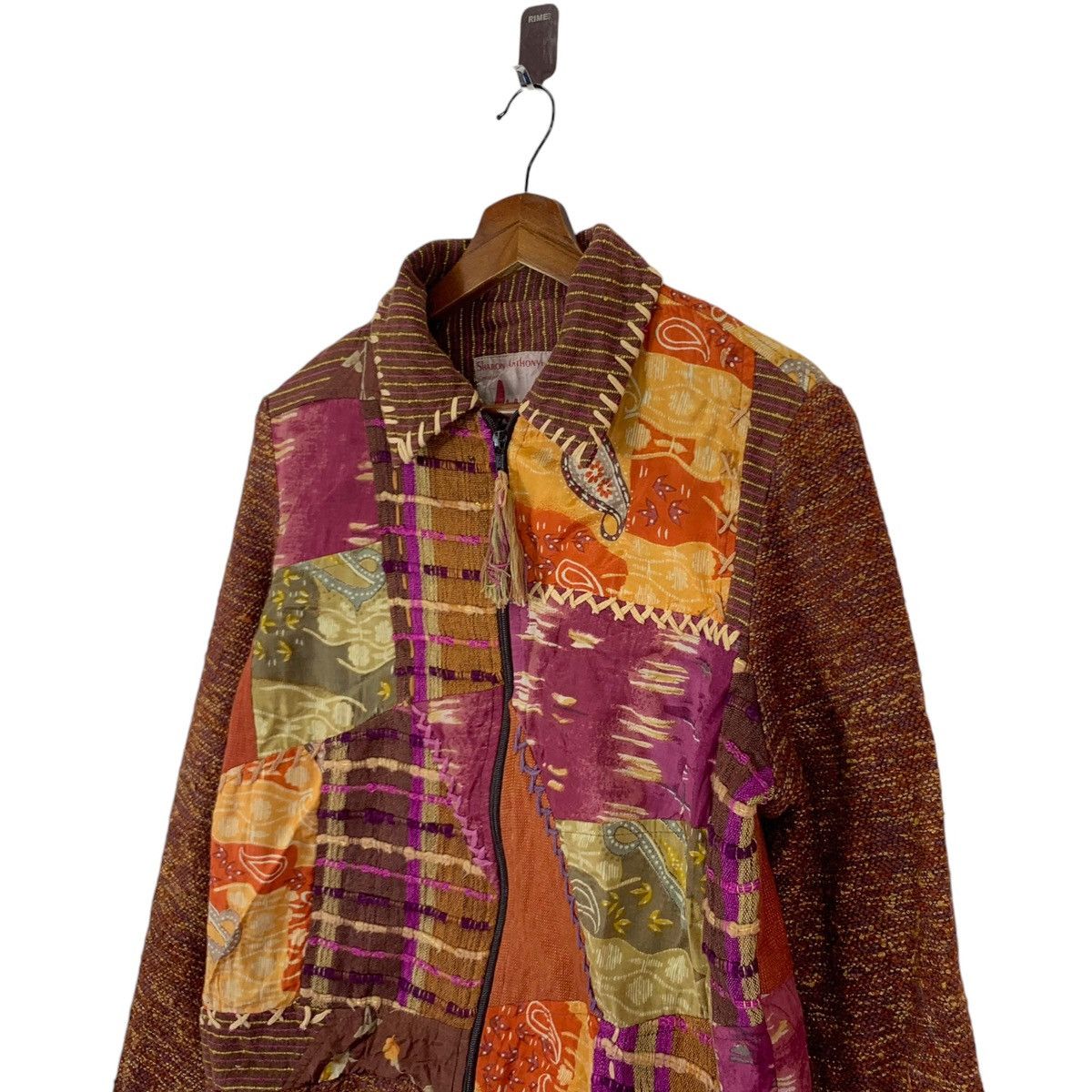 Designer × Native × Vintage VINTAGE SHARON ANTHONY CRYSTAL PATCH WORK JACKET Size M / US 6-8 / IT 42-44 - 3 Thumbnail