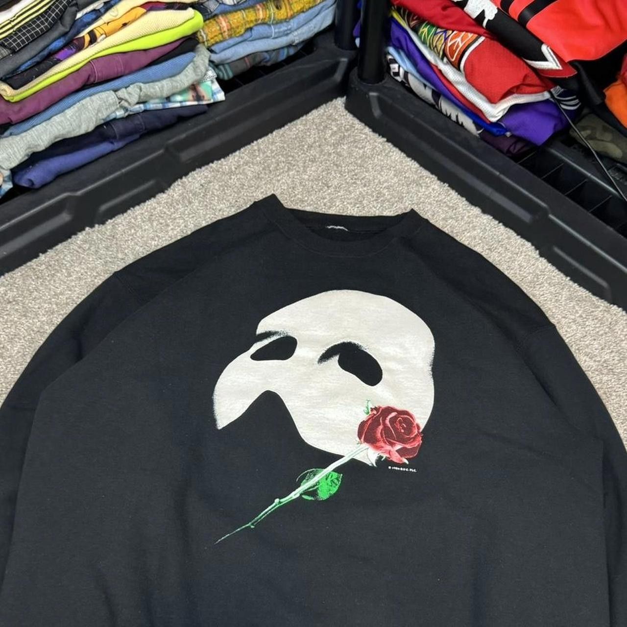 Fruit Of The Loom × Vintage VTG 80s Phantom of the Opera Crewneck Sweatshirt Size US XL / EU 56 / 4 - 2 Thumbnail