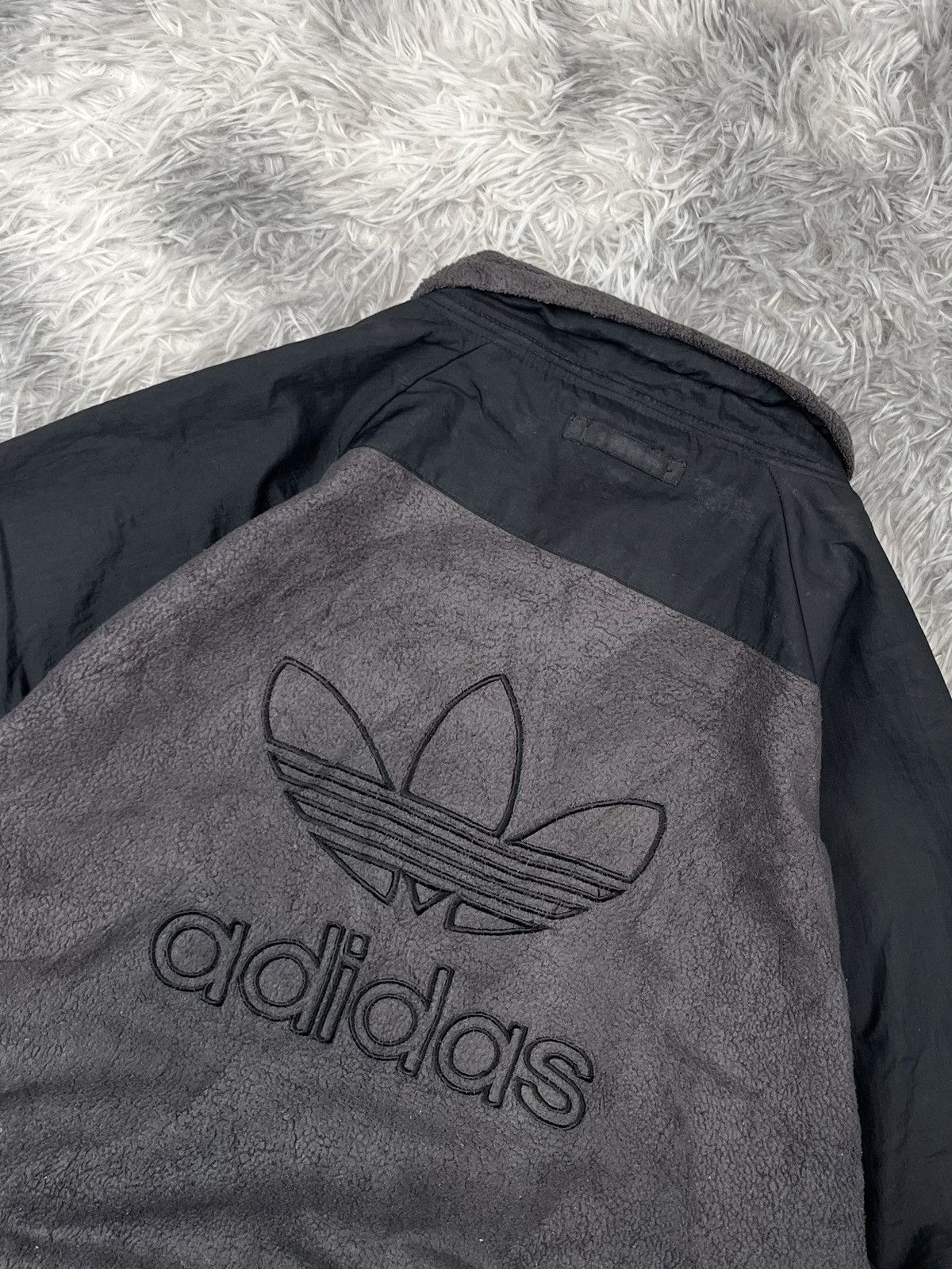 Adidas Vintage Adidas Big Logo Full Zip Jacket Size US L / EU 52-54 / 3 - 9 Thumbnail