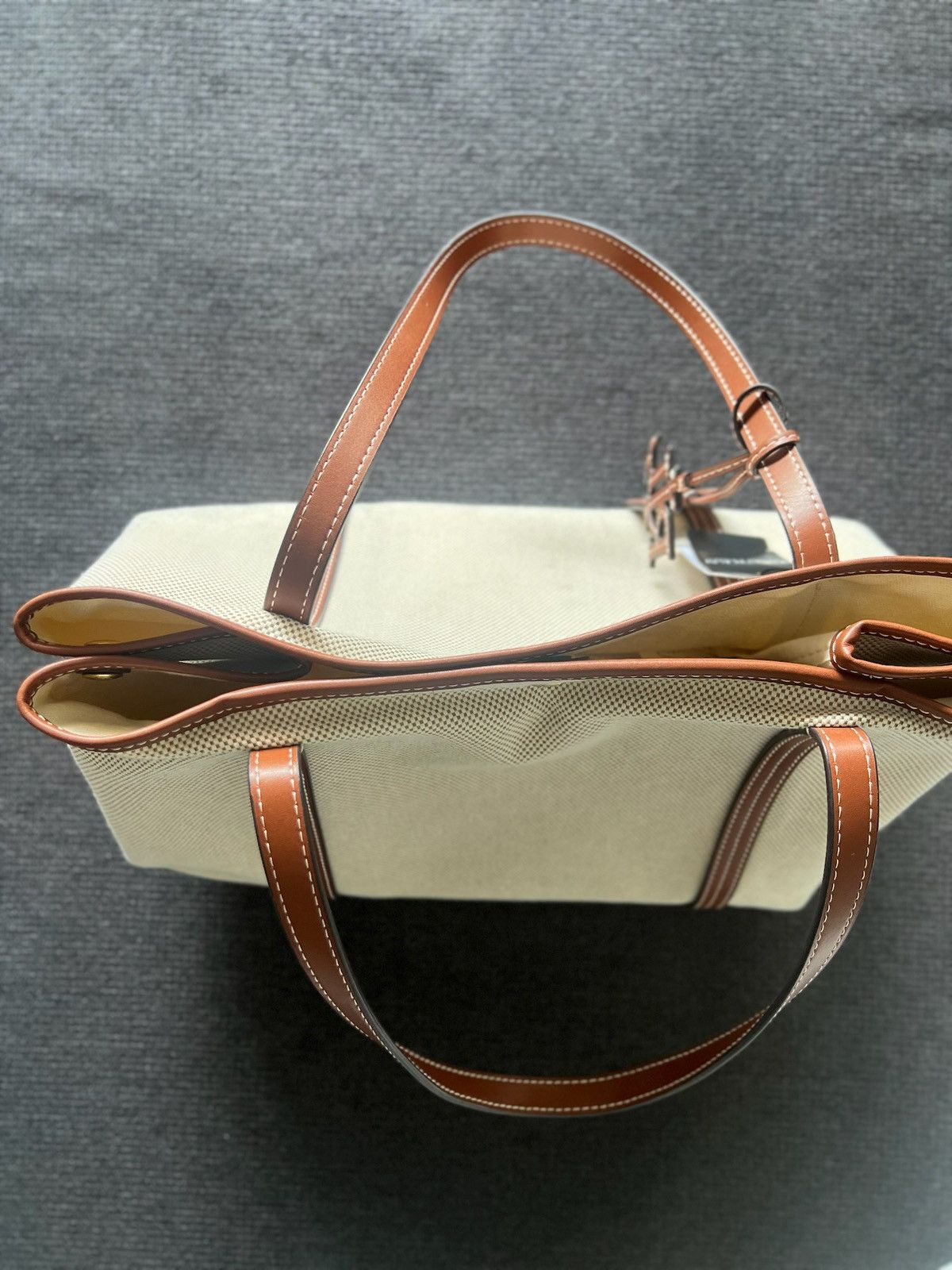 Ralph Lauren CANVAS & LEATHER LARGE EMERIE TOTE - Tote bag Size ONE SIZE - 3 Thumbnail