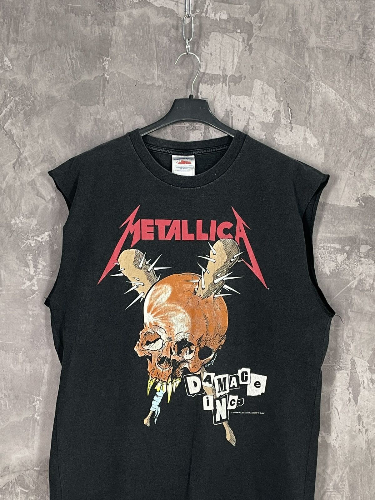 Japanese Brand × Metallica × Vintage Metallica 90s Damage Inc Vintage Band T-Shirt Size XXL Size US XXL / EU 58 / 5 - 2 Thumbnail